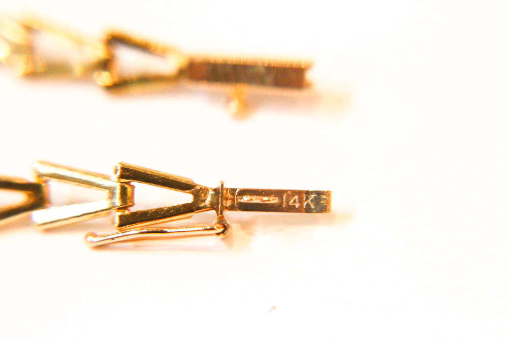 14K Gold Bracelet with Sapphires