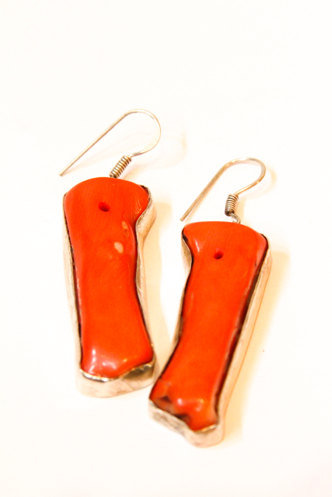 Turquoise and Coral Jewelry with Sterling Silver