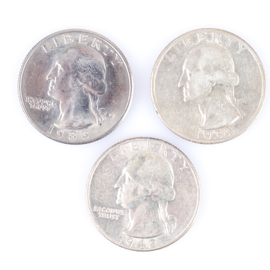 Assortment of Washington Quarters