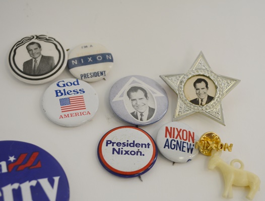 Selection of Vintage Political Pinbacks and Other Memorabilia