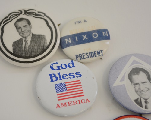 Selection of Vintage Political Pinbacks and Other Memorabilia