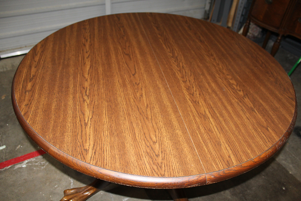 Round Wooden Table With Claw Feet