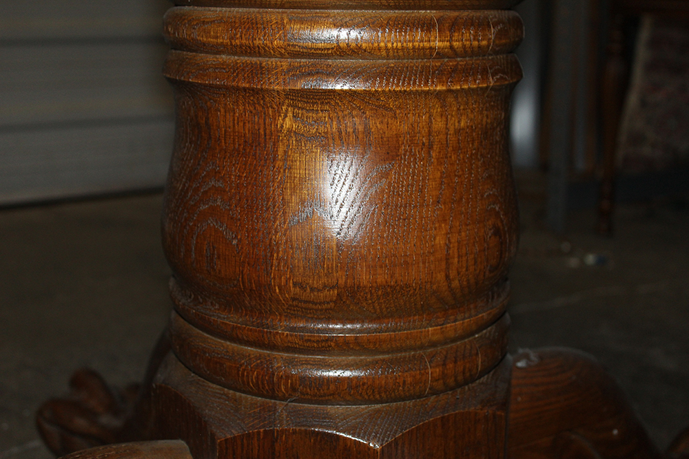 Round Wooden Table With Claw Feet