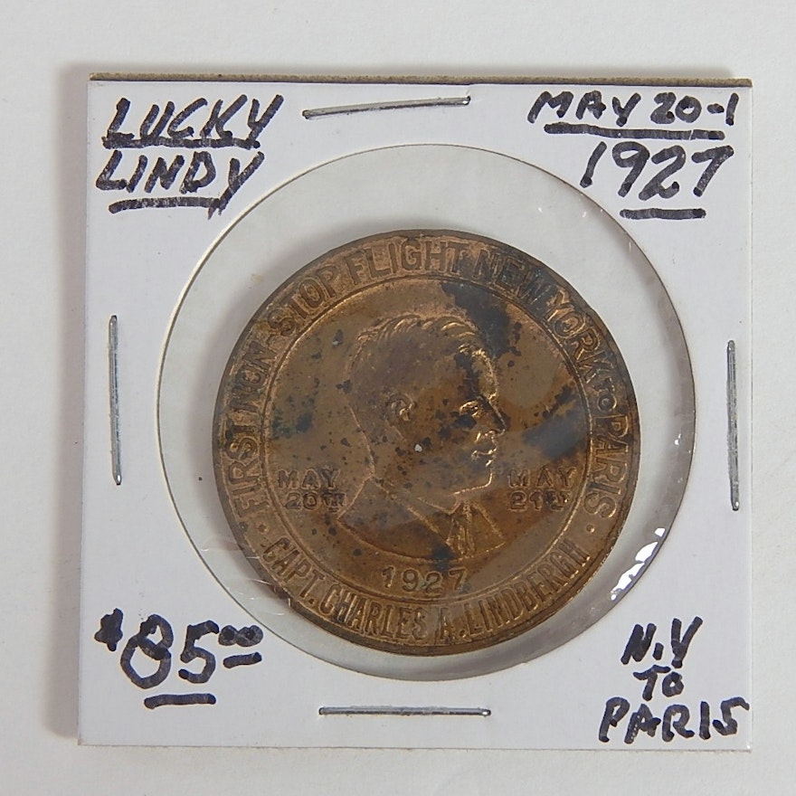 1927 Lucky Lindbergh Medal