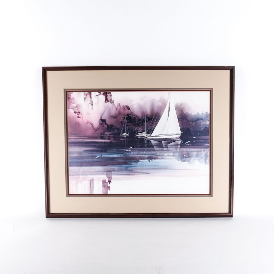 Framed Sailboat Print