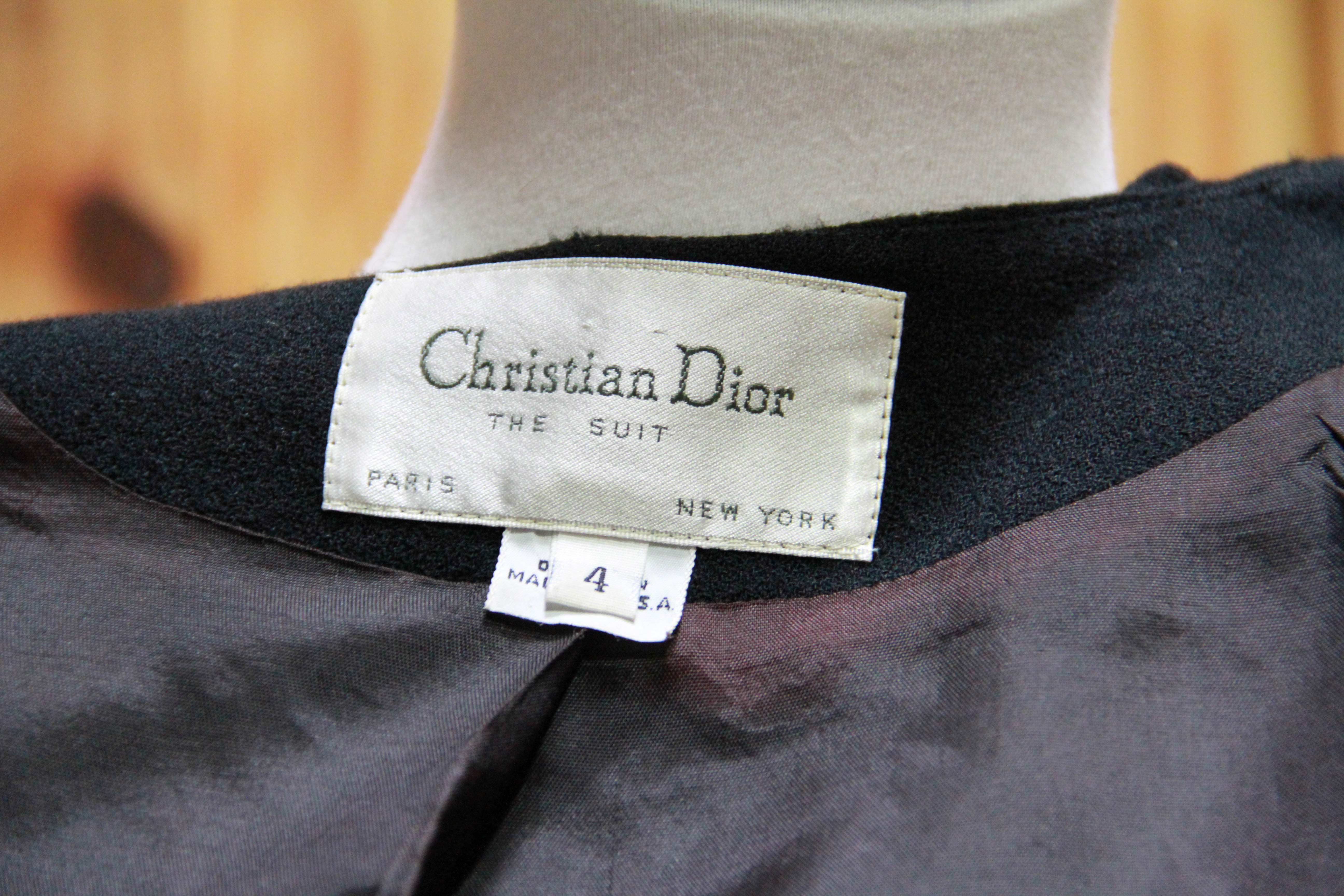 Christian Dior Black Wool Jacket