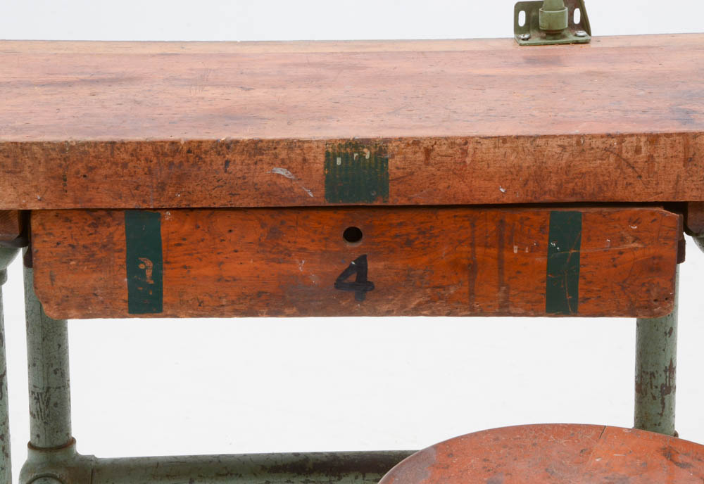 Vintage Industrial Work Bench