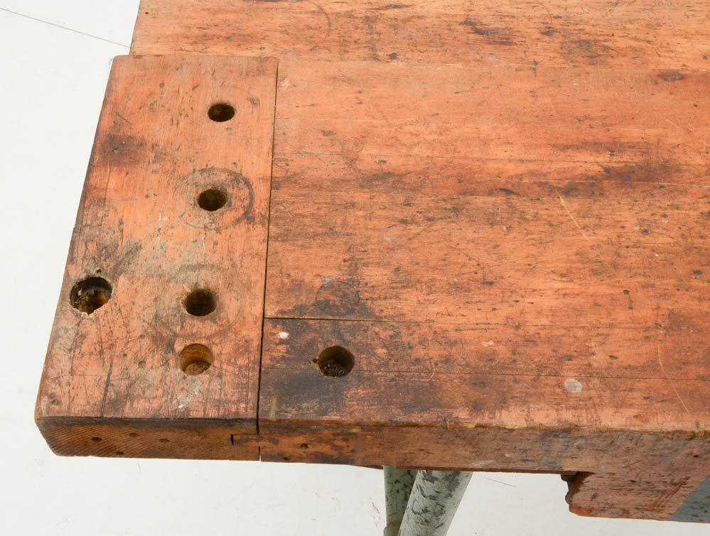 Vintage Industrial Work Bench