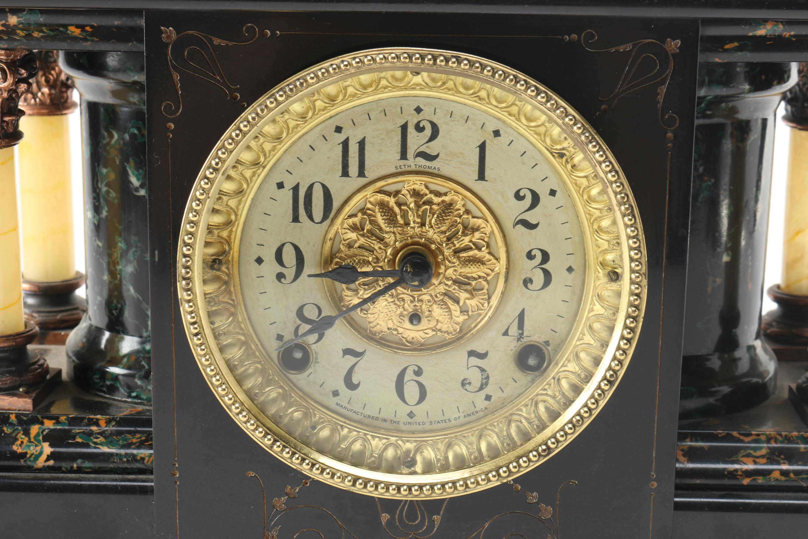 Seth Thomas Pillar Mantel Clock