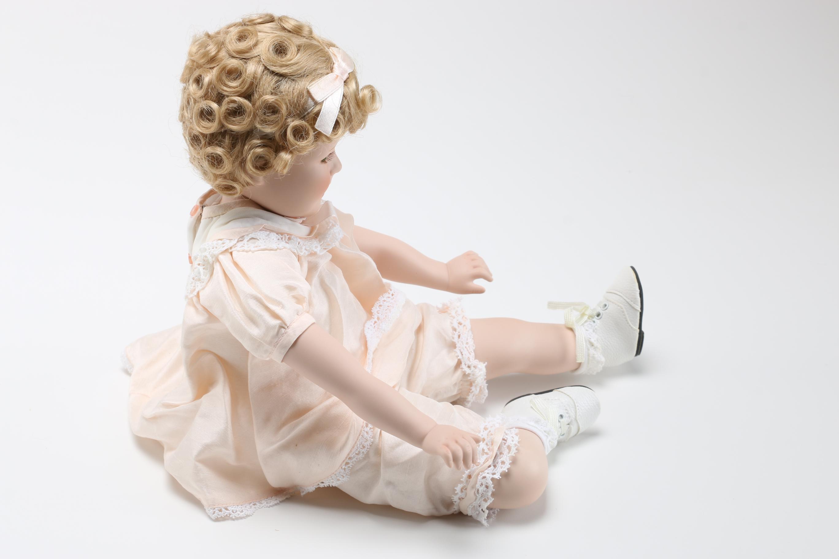 Four Danbury Mint Shirley Temple Dolls