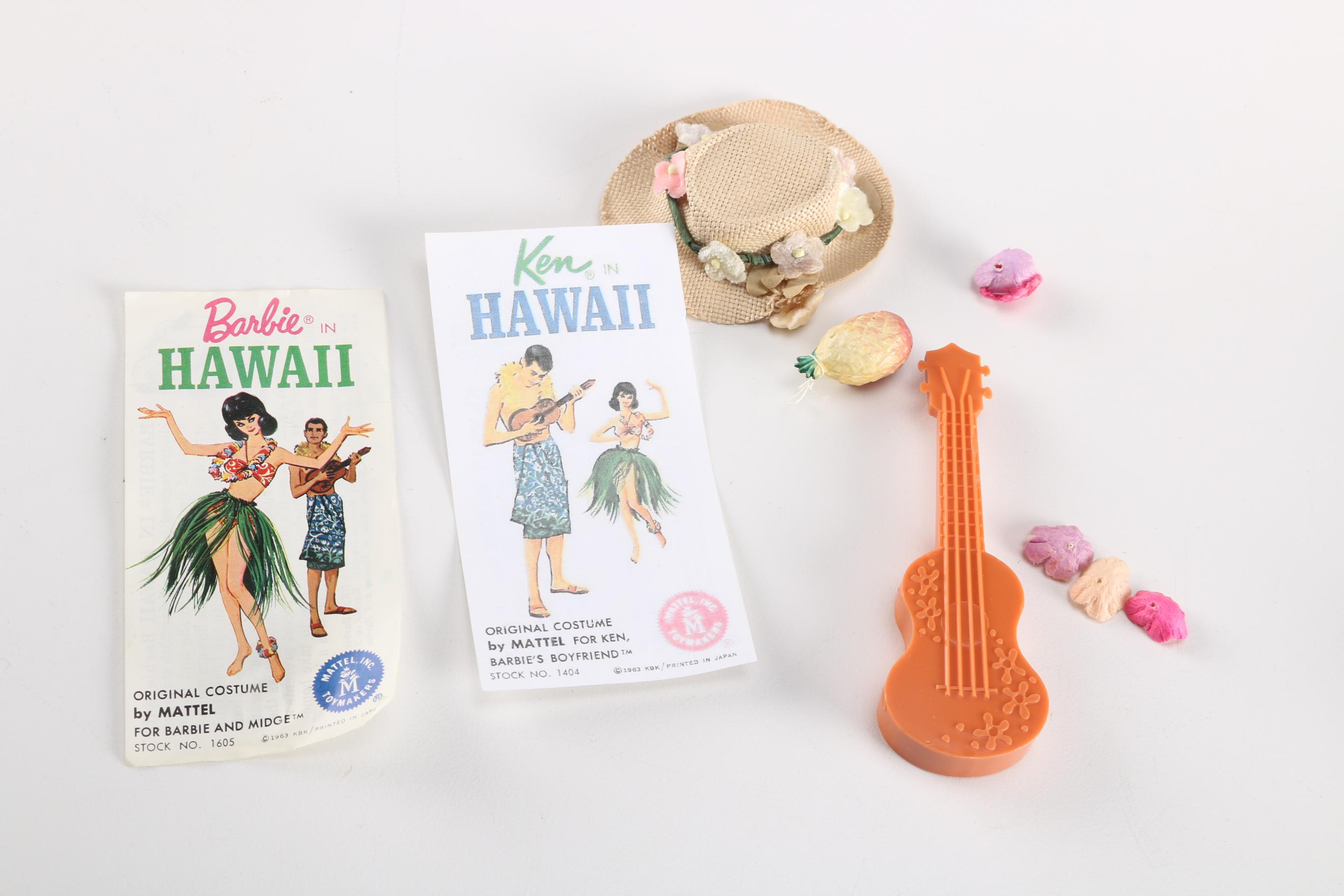 Vintage Barbie in Hawaii and Ken in Hawaii Dolls