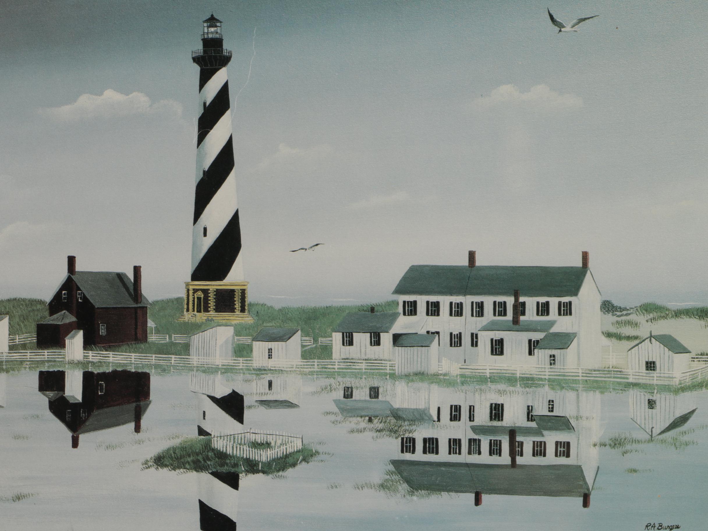 Ruth Ann Burgess Limited Edition Offset Lithograph "Reflection of Hatteras"