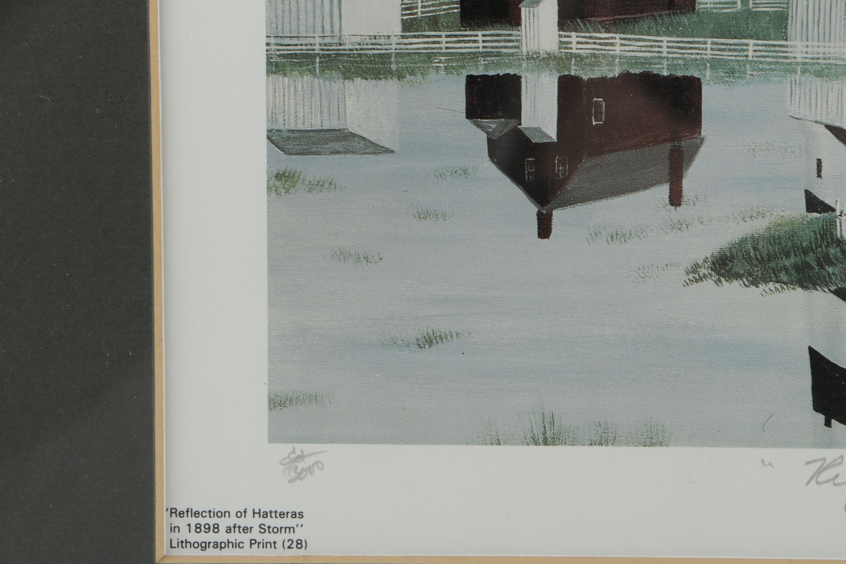 Ruth Ann Burgess Limited Edition Offset Lithograph "Reflection of Hatteras"