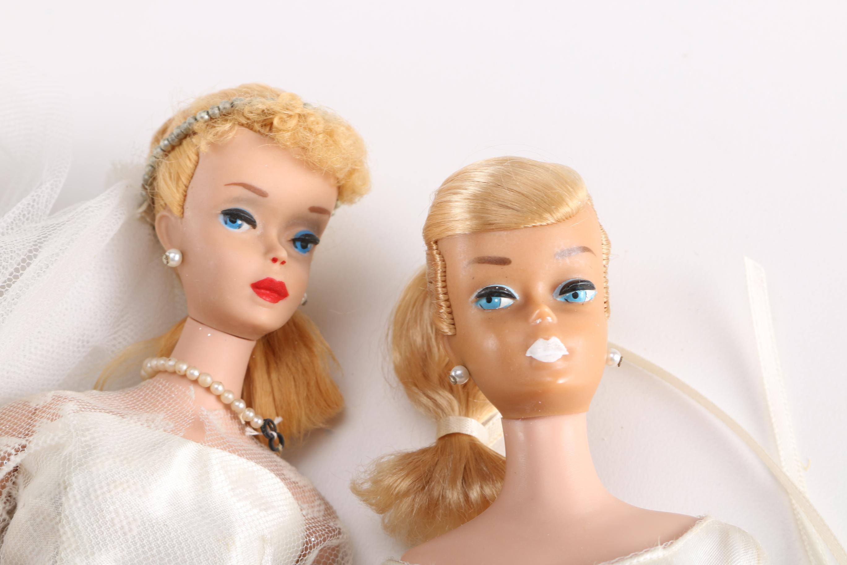 1960s and 1970s Wedding Barbie, Midge, and Ken Dolls
