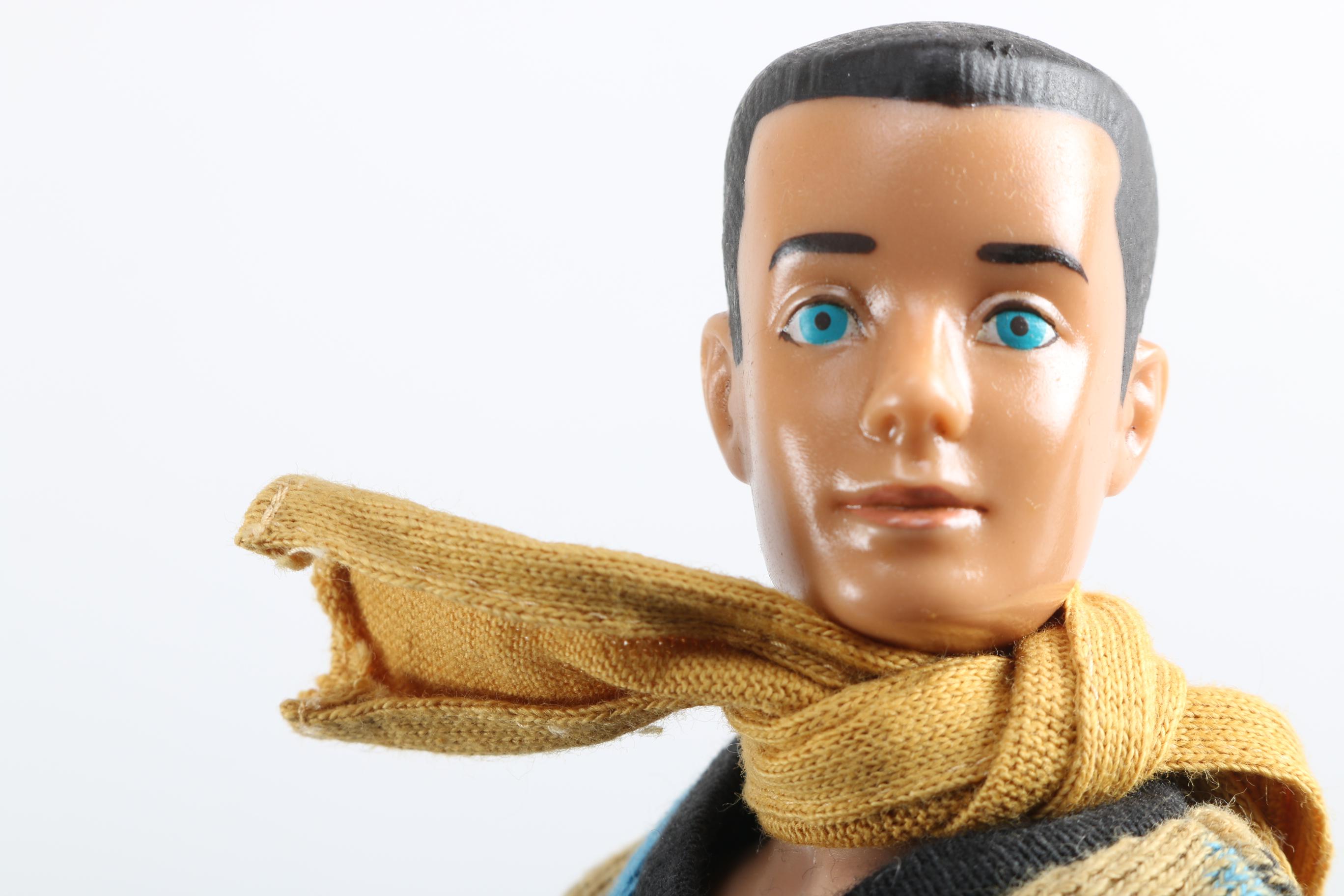 1960 Ponytail Barbie in "Ski Queen" and 1962 Ken Doll in "Fun on the Ice"