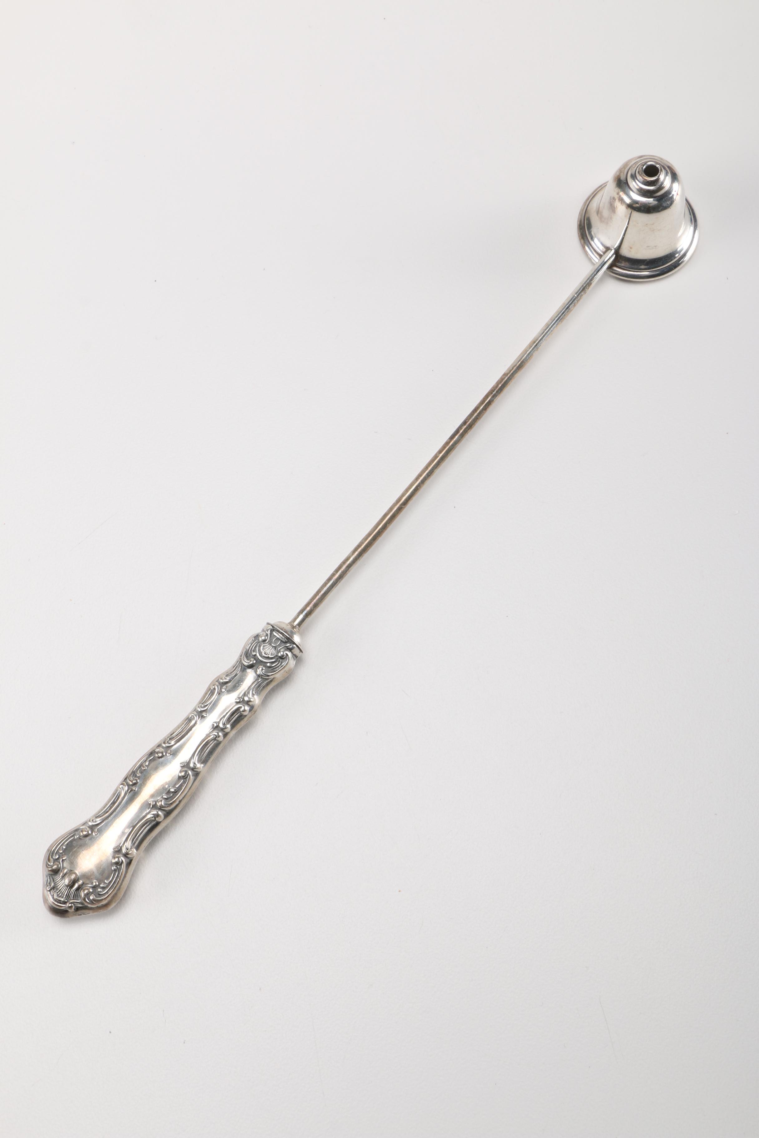 Gorham "Strasbourg" and Webster Sterling Candle Snuffers