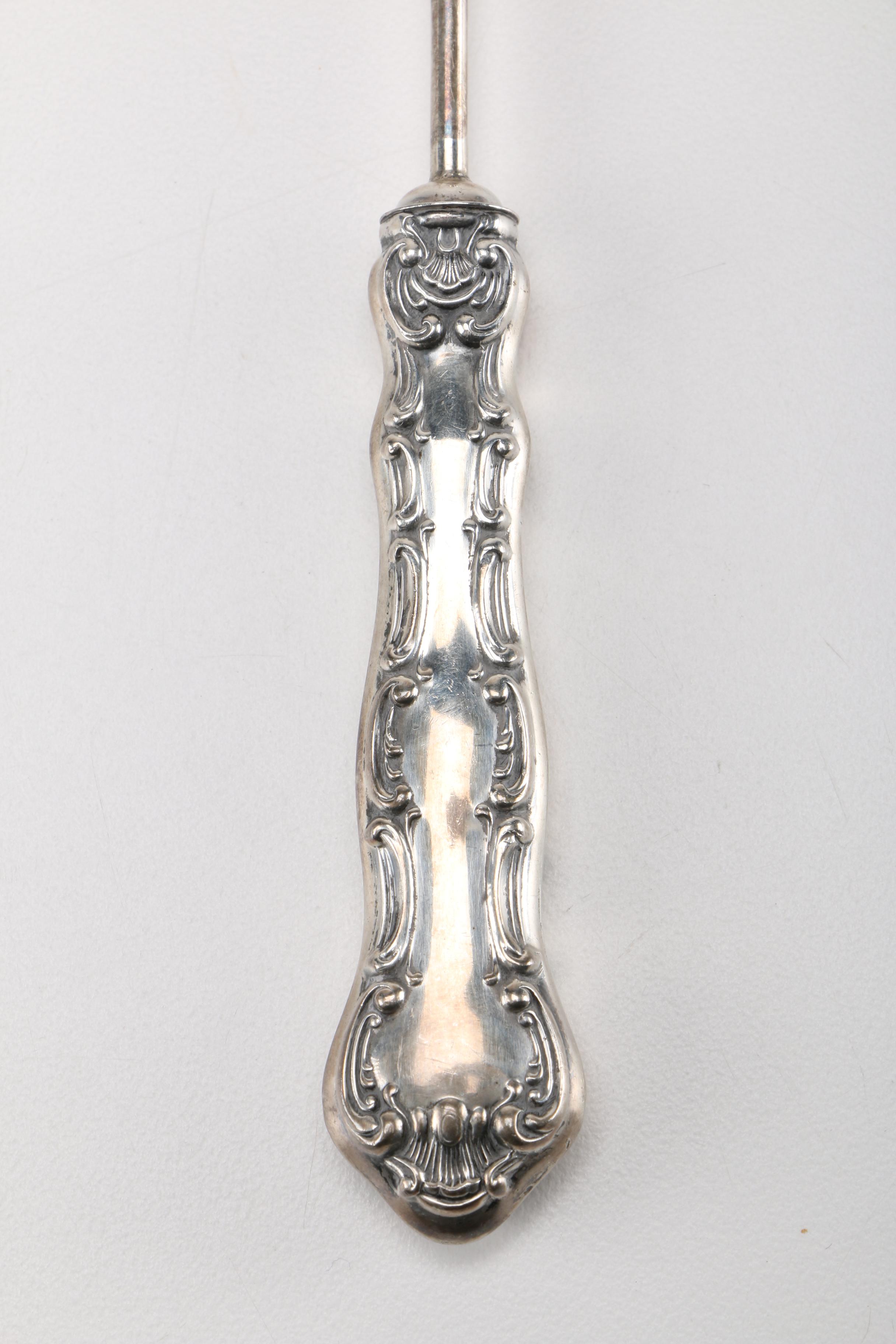 Gorham "Strasbourg" and Webster Sterling Candle Snuffers