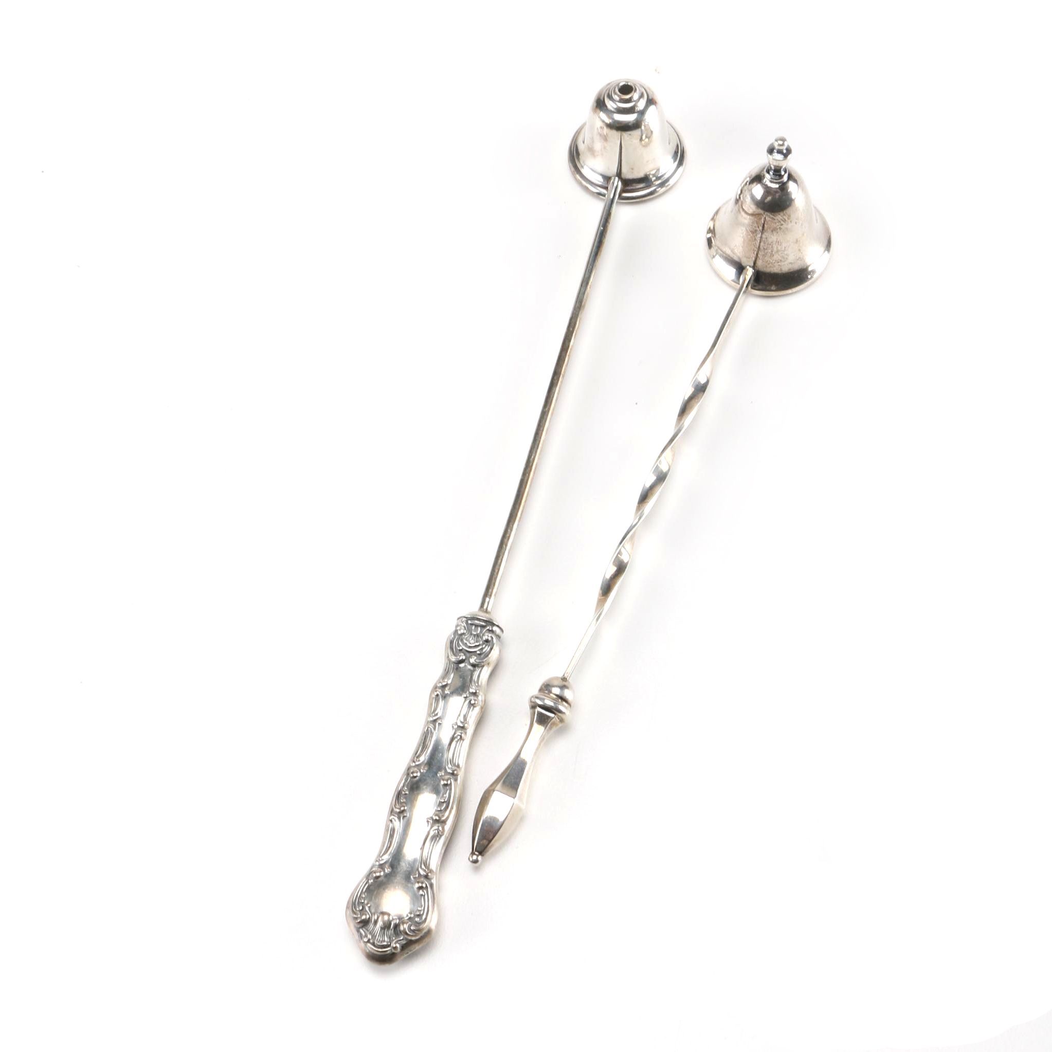 Gorham "Strasbourg" and Webster Sterling Candle Snuffers