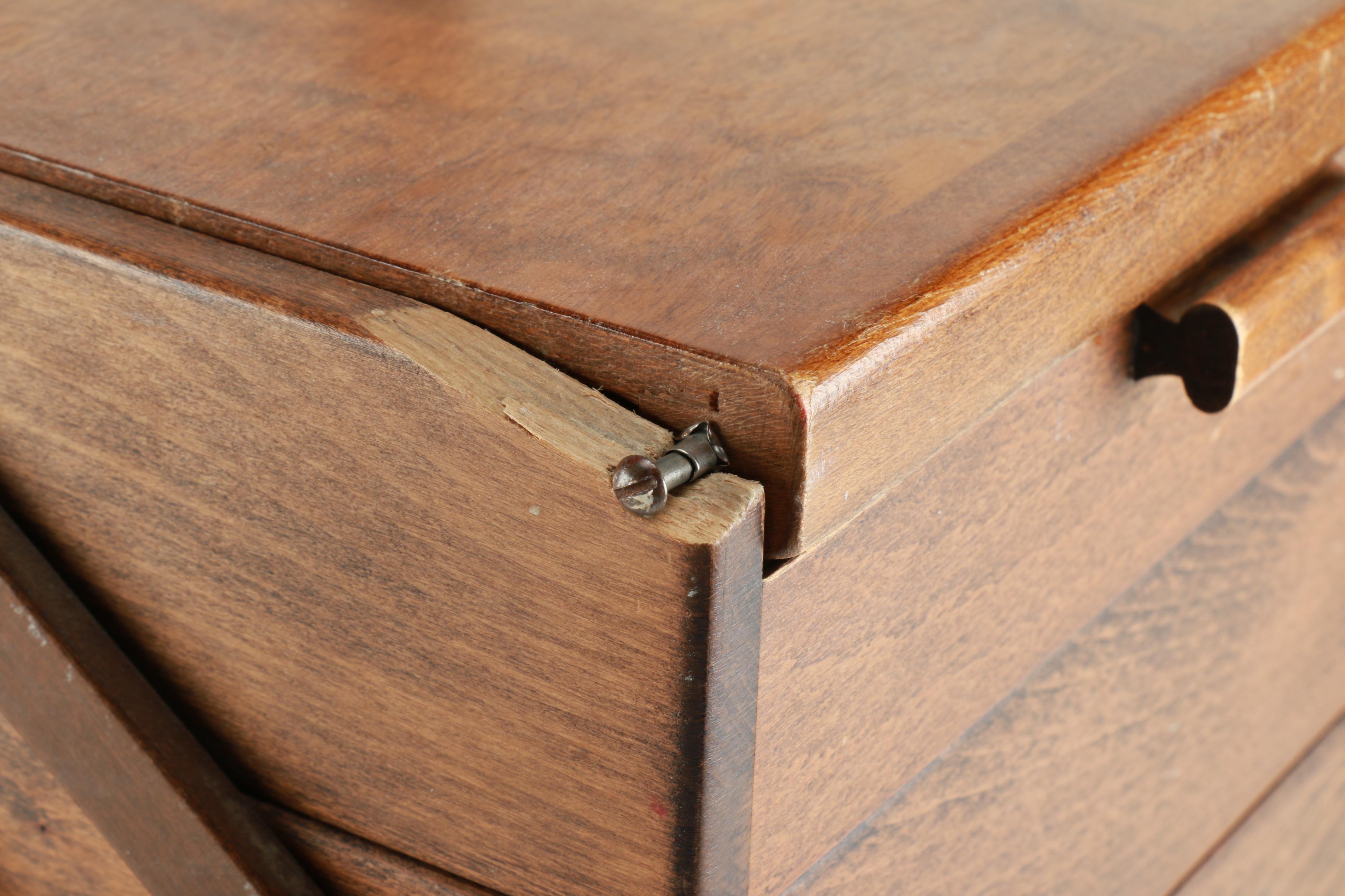 Elna "Lotus SP' Sewing Machine and Accordion Case Filled with Sewing Supplies