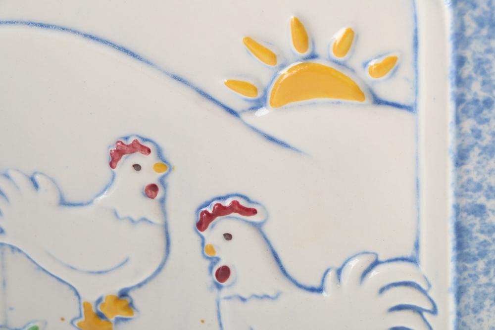 Blue Pottery Canister Set