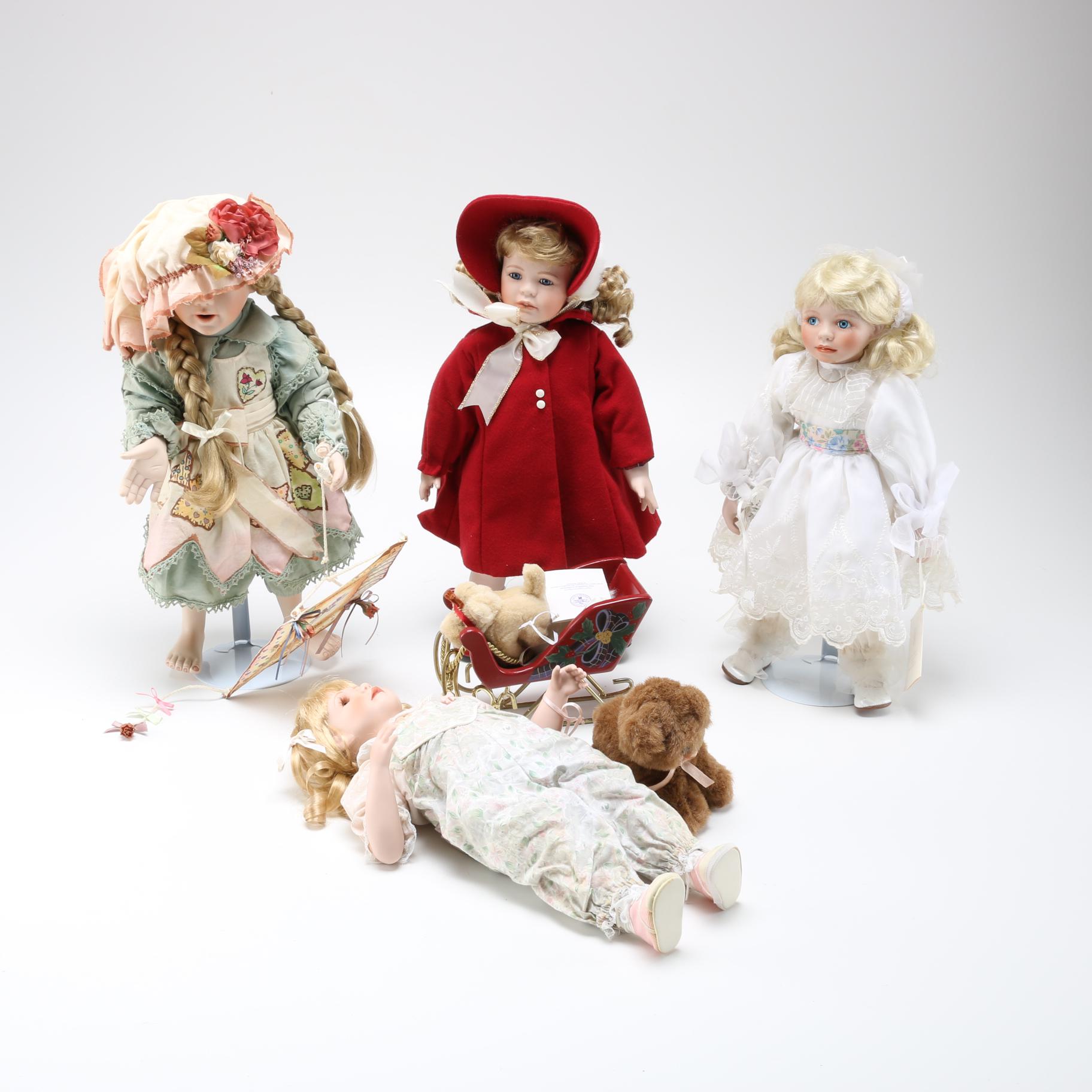 Hamilton Collection Porcelain Dolls