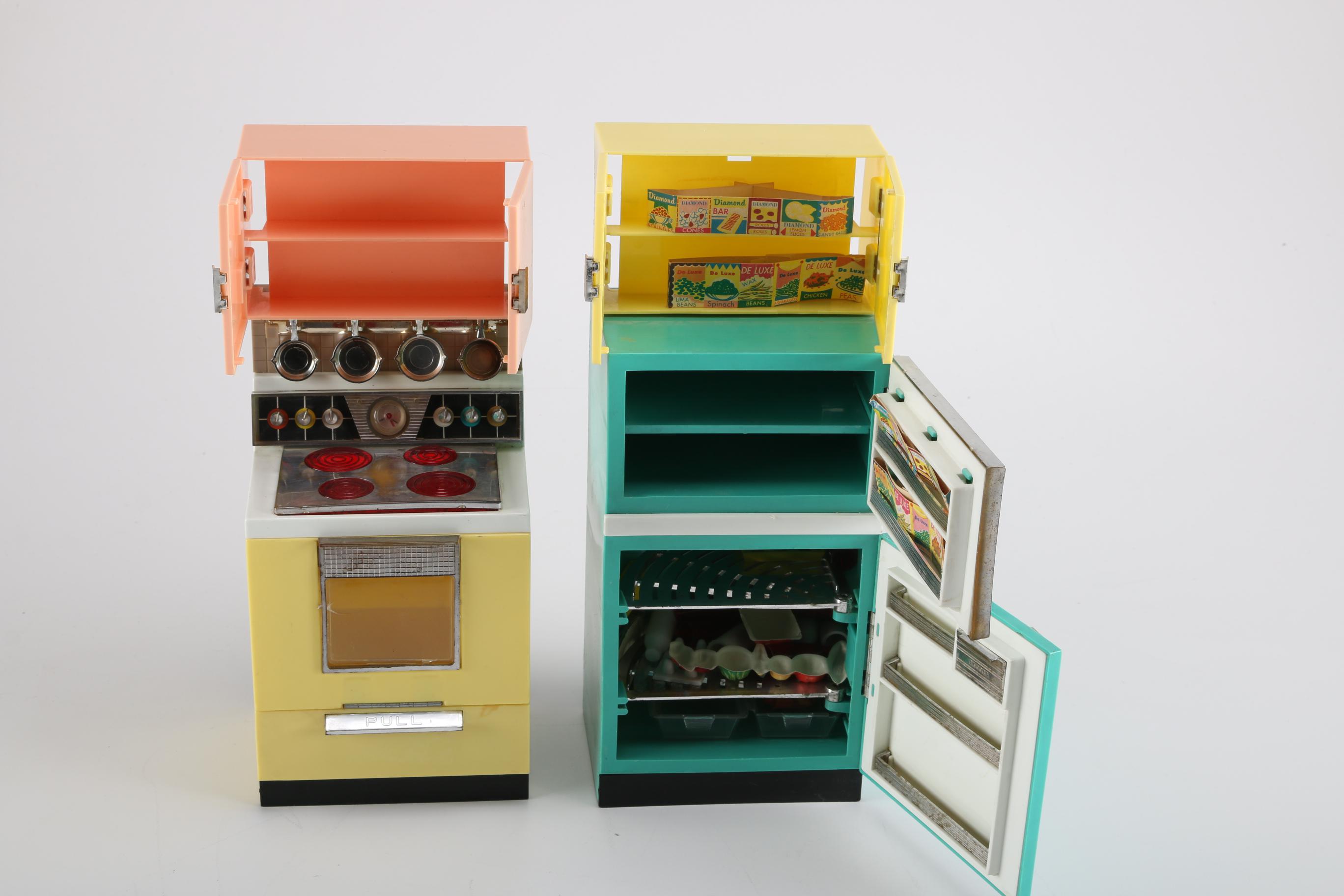 1960s Barbie Dream Kitchen, Ken and Ponytail Swirl Barbie