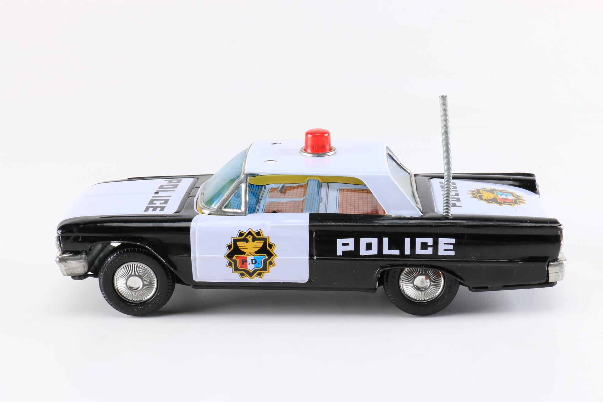 Tin Toy Police and Fire Vehicles
