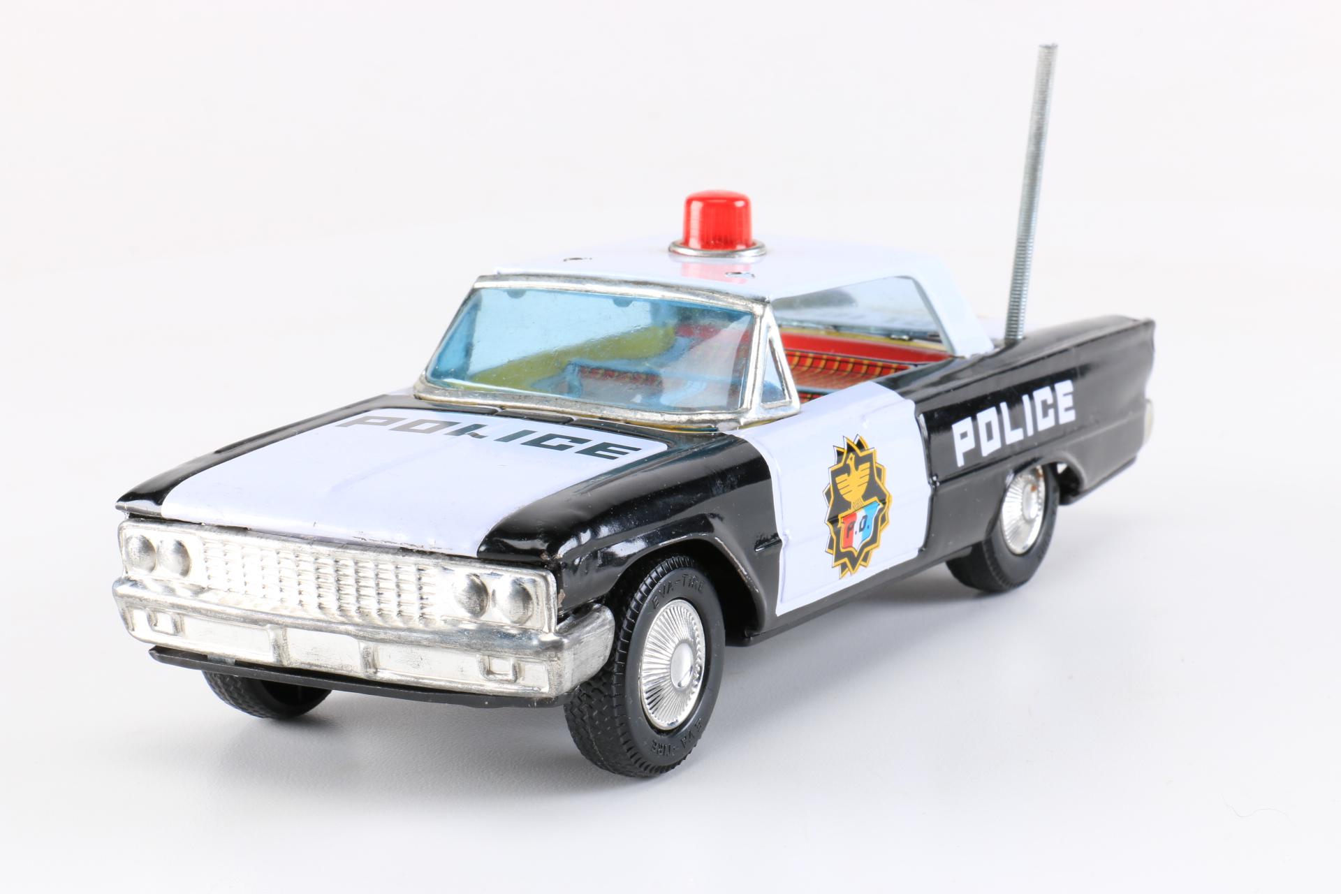 Tin Toy Police and Fire Vehicles