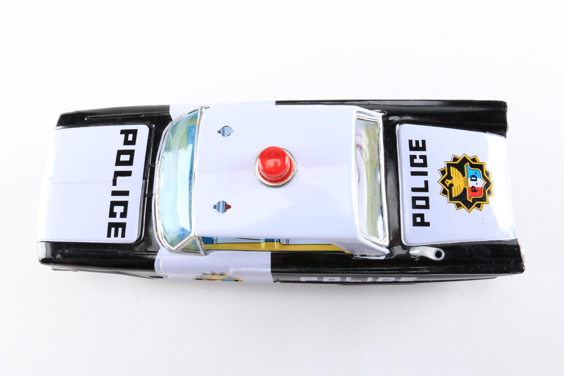 Tin Toy Police and Fire Vehicles