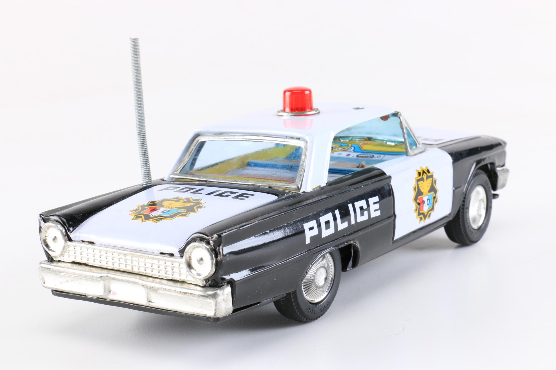 Tin Toy Police and Fire Vehicles