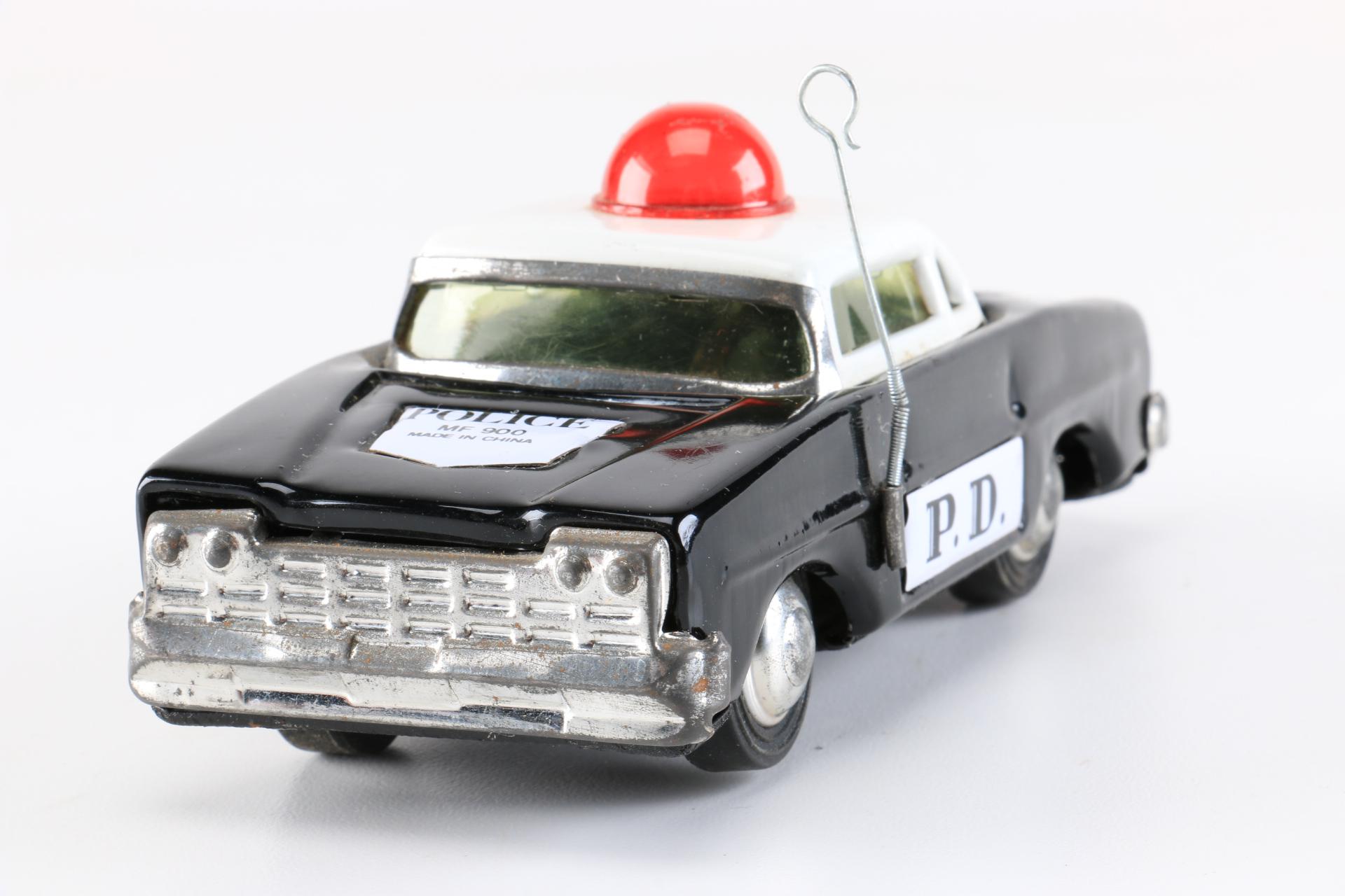 Tin Toy Police and Fire Vehicles