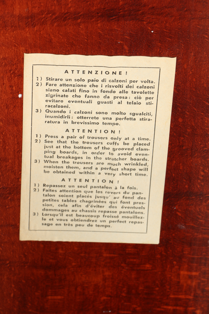 Vintage Italian Valet Stand by Henry Hanger