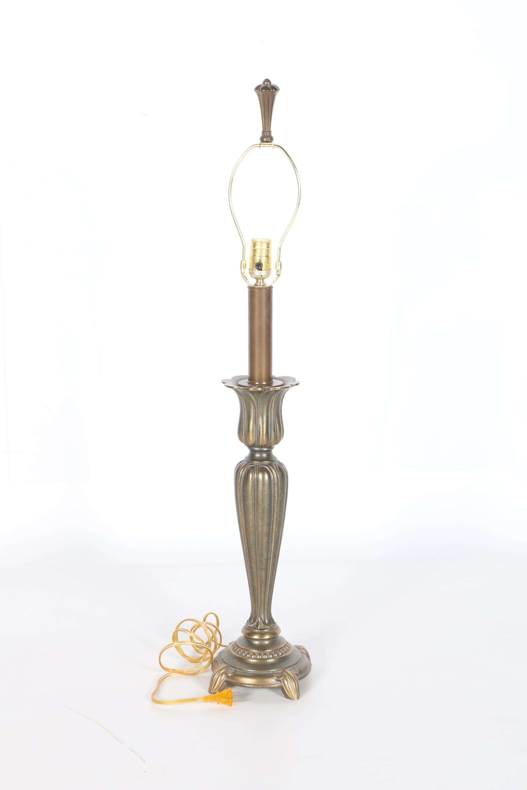 Gilded Floral Table Lamp