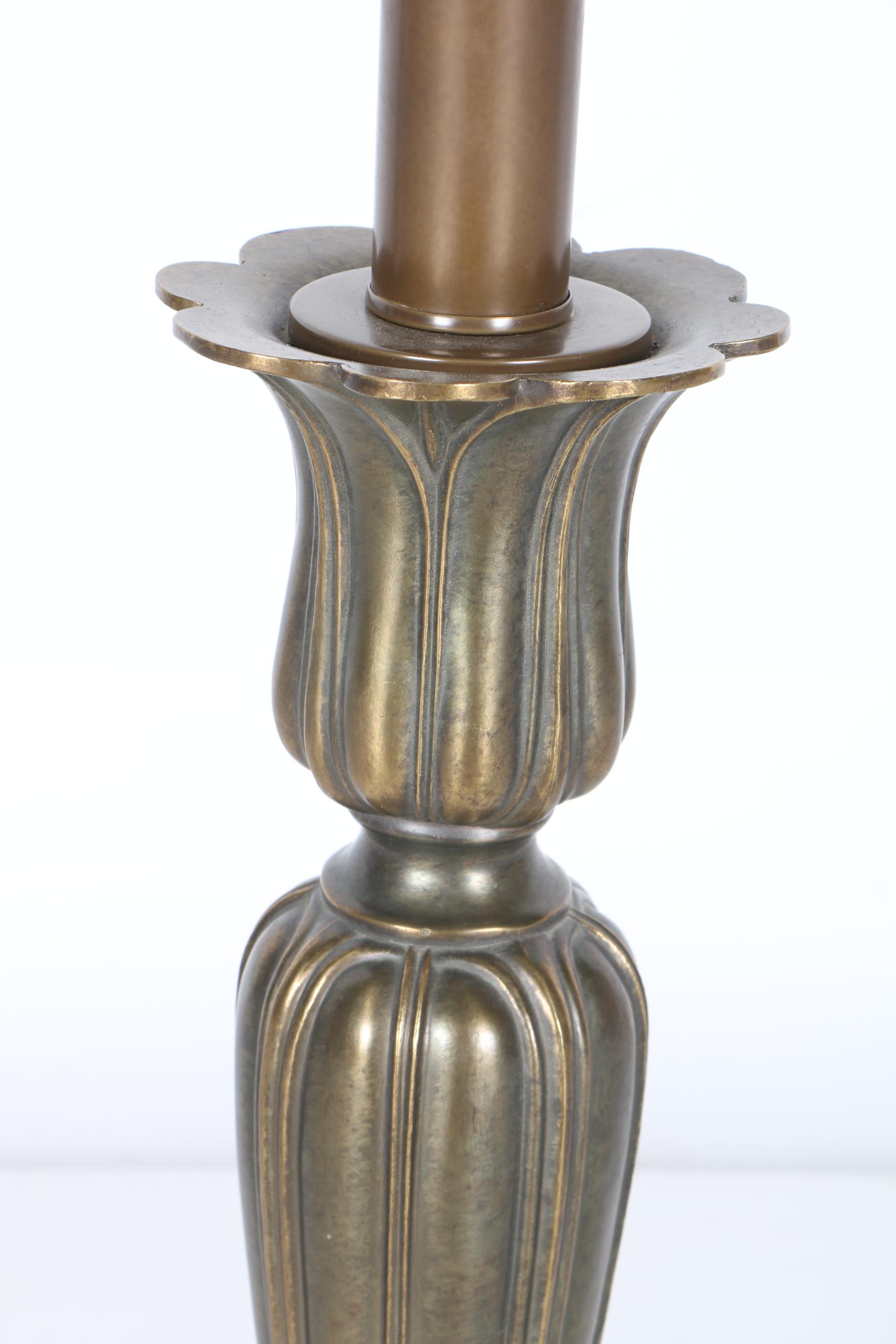 Gilded Floral Table Lamp