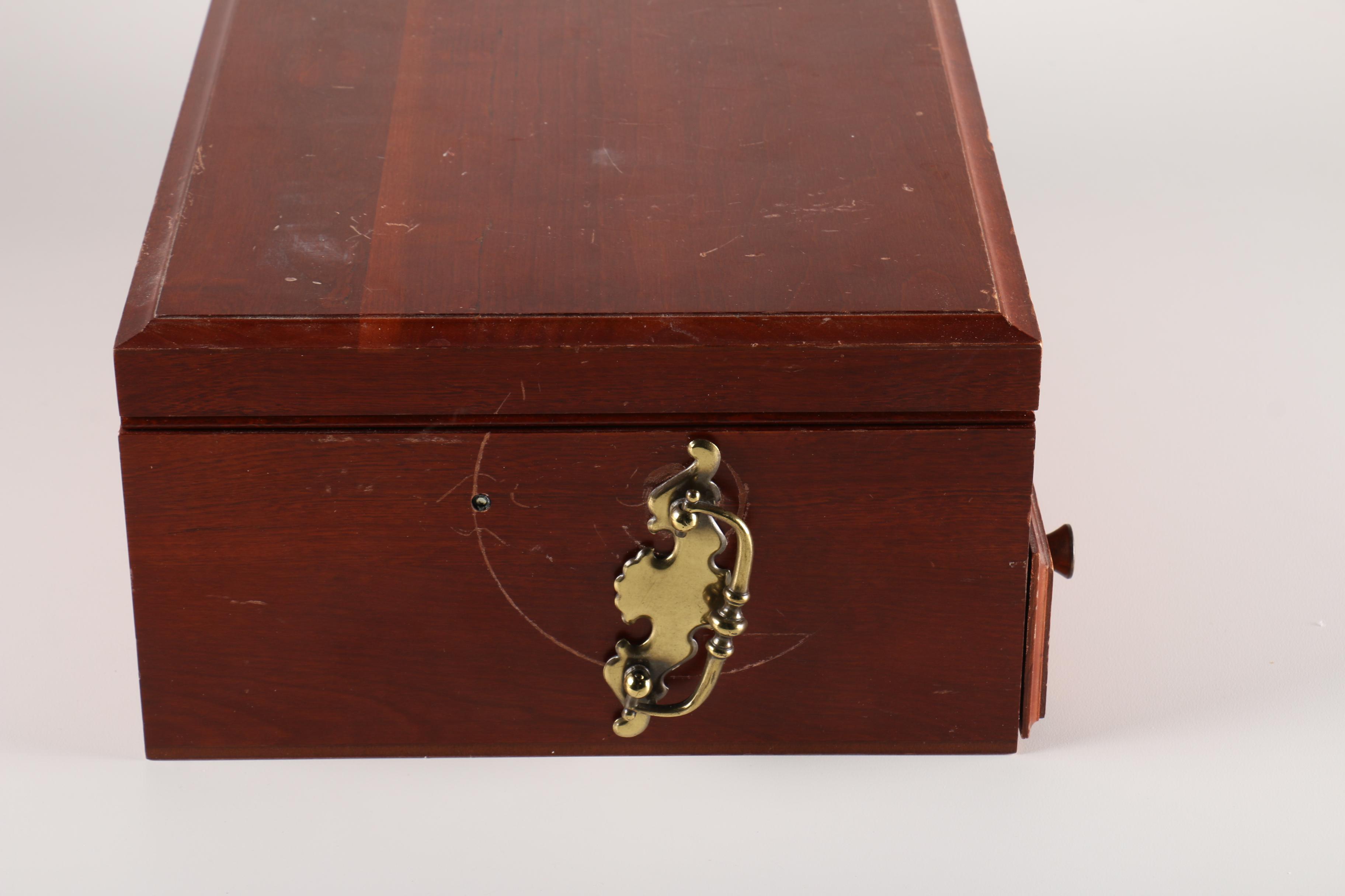 Gorham "Washington Irving" Silver Plate Flatware Set For Twelve