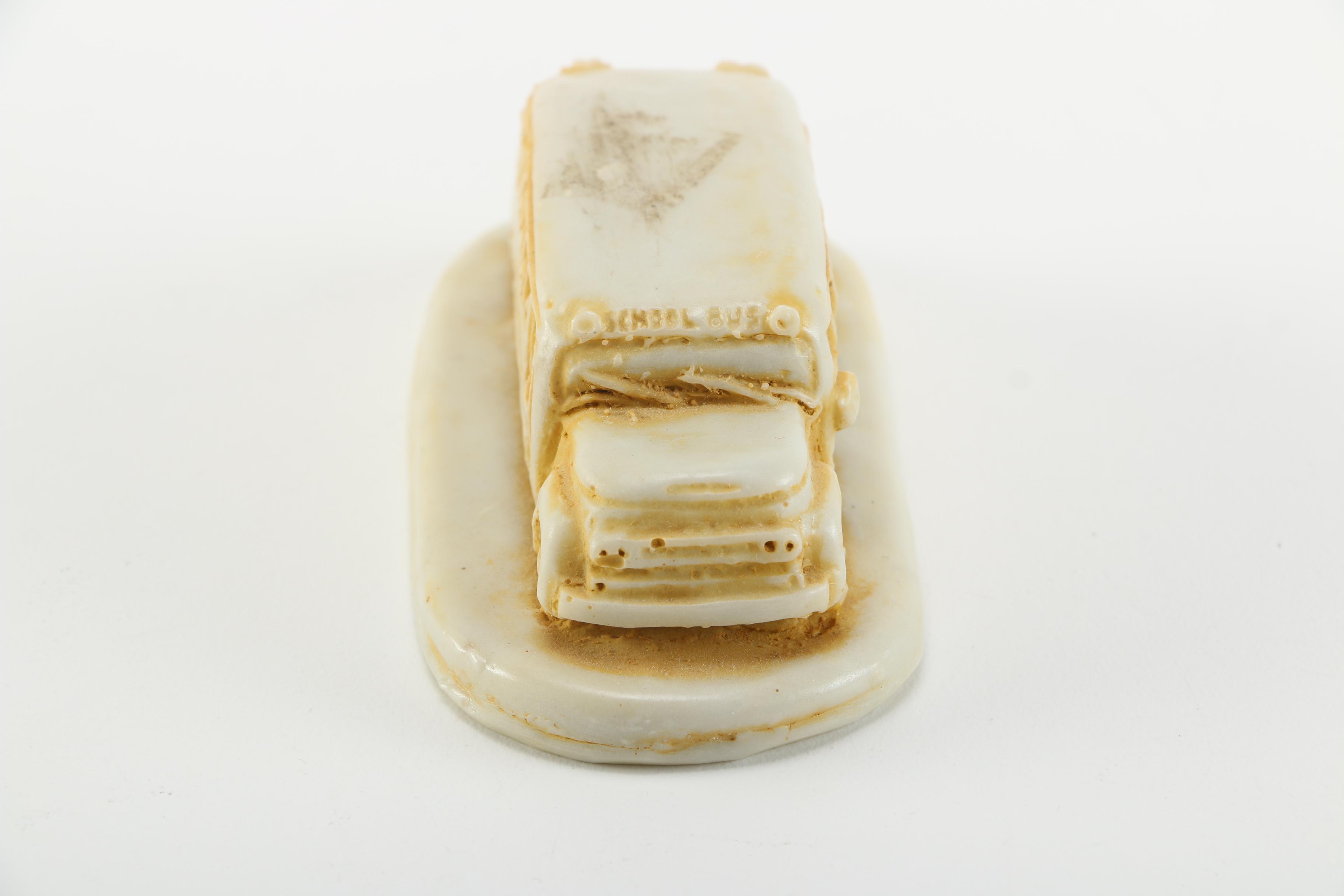 Georgia Marble Company Limited Edition Carved School Bus and Train