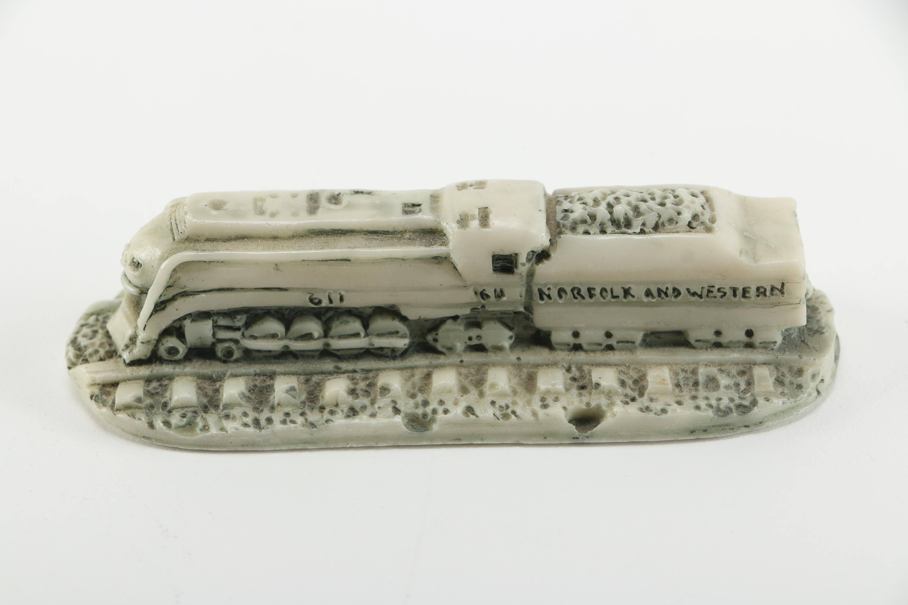 Georgia Marble Company Limited Edition Carved School Bus and Train