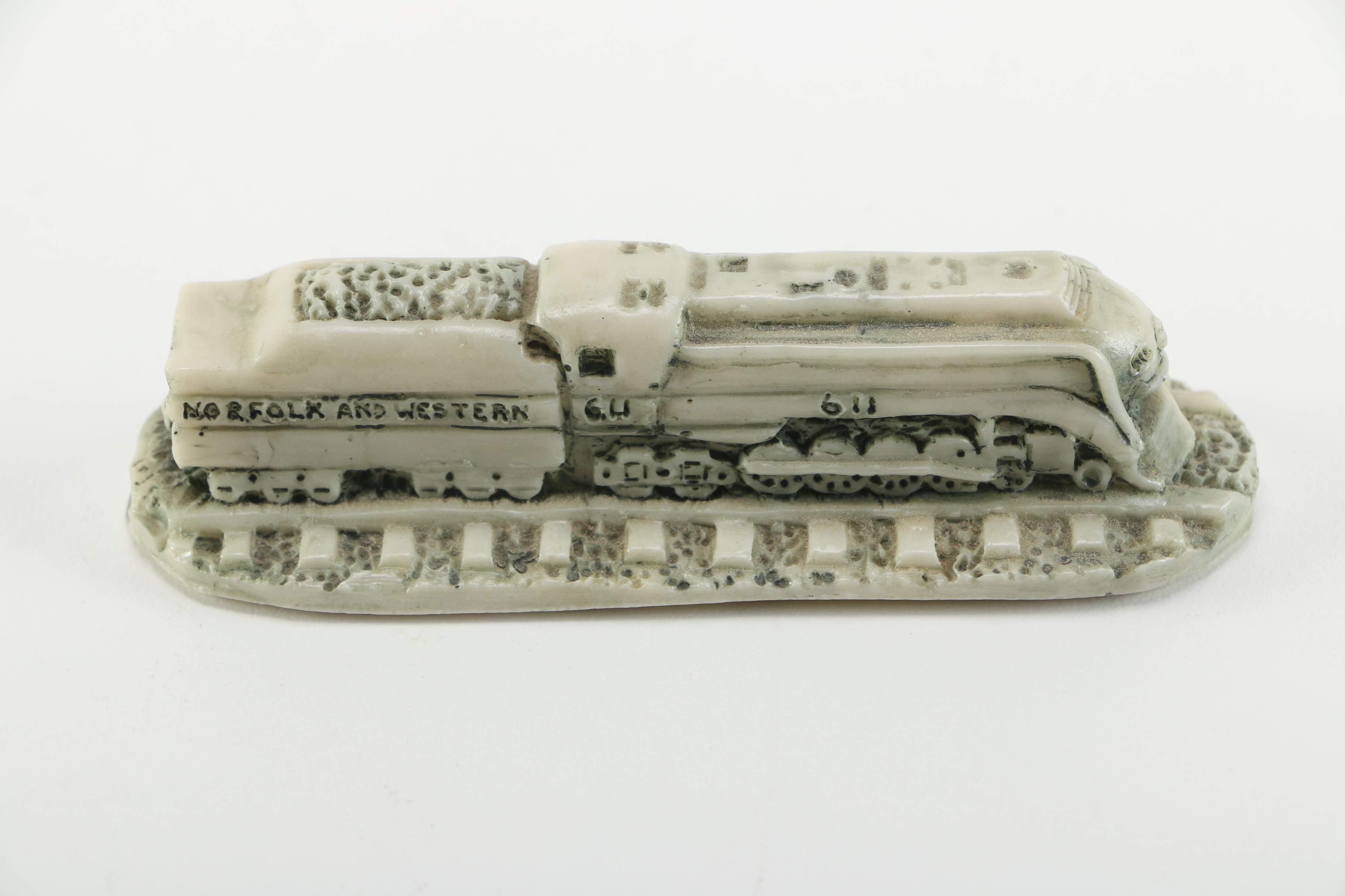 Georgia Marble Company Limited Edition Carved School Bus and Train