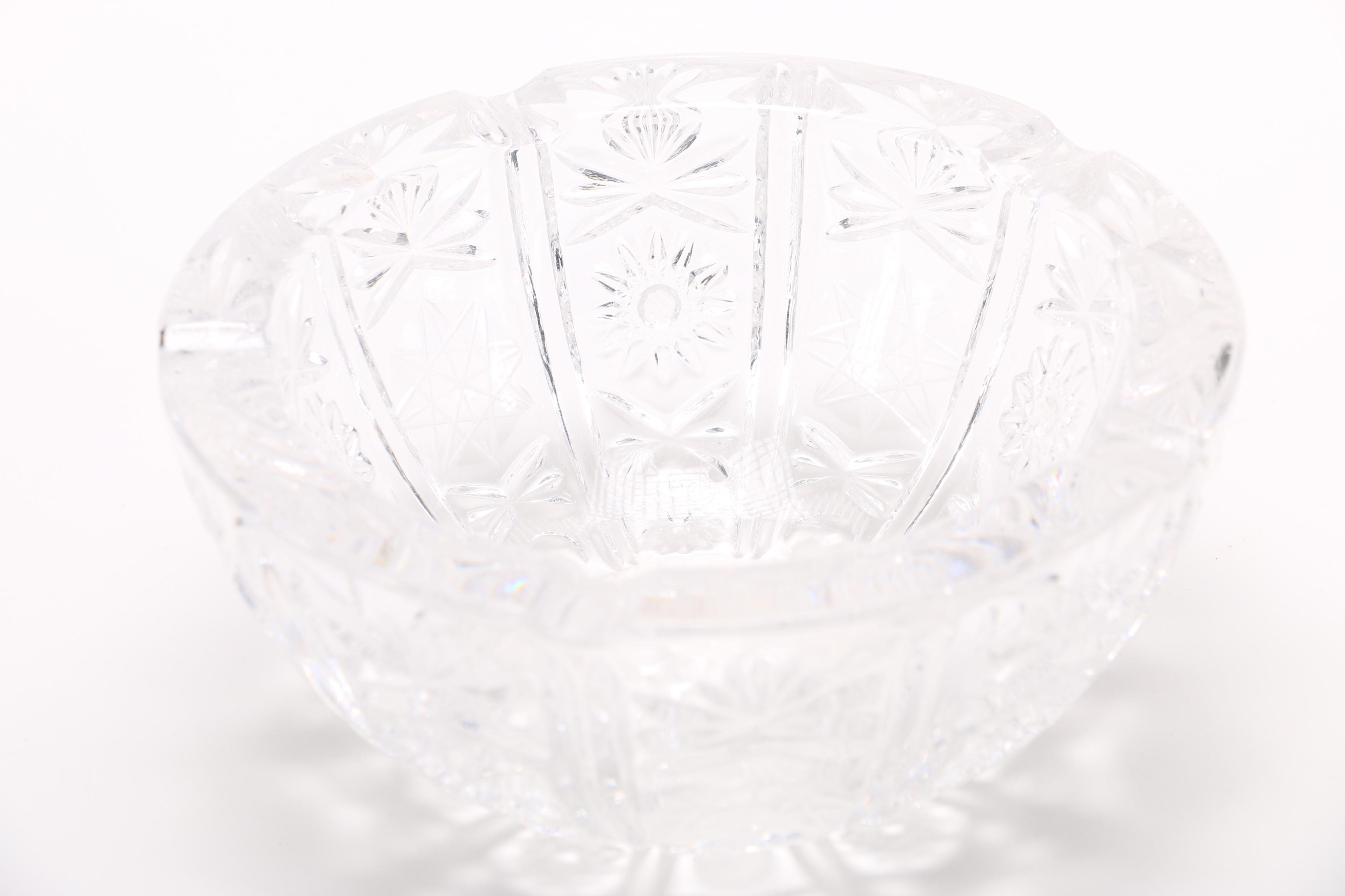 Decorative Crystal Ash Tray