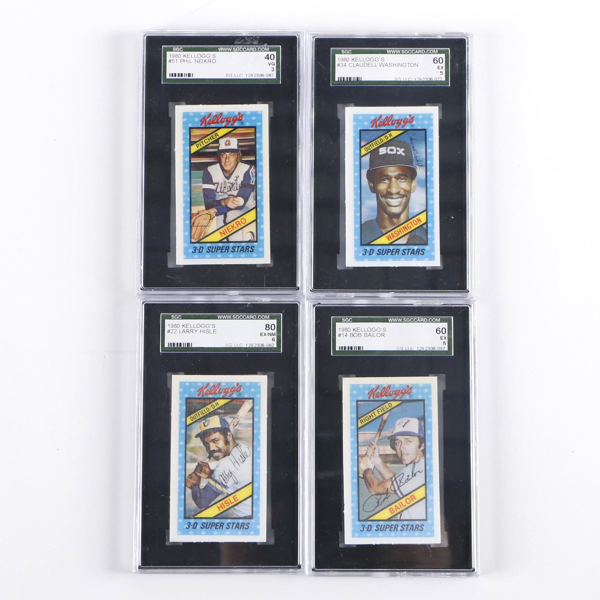 1980 Kellogg's "3D Super Stars" Baseball Cards