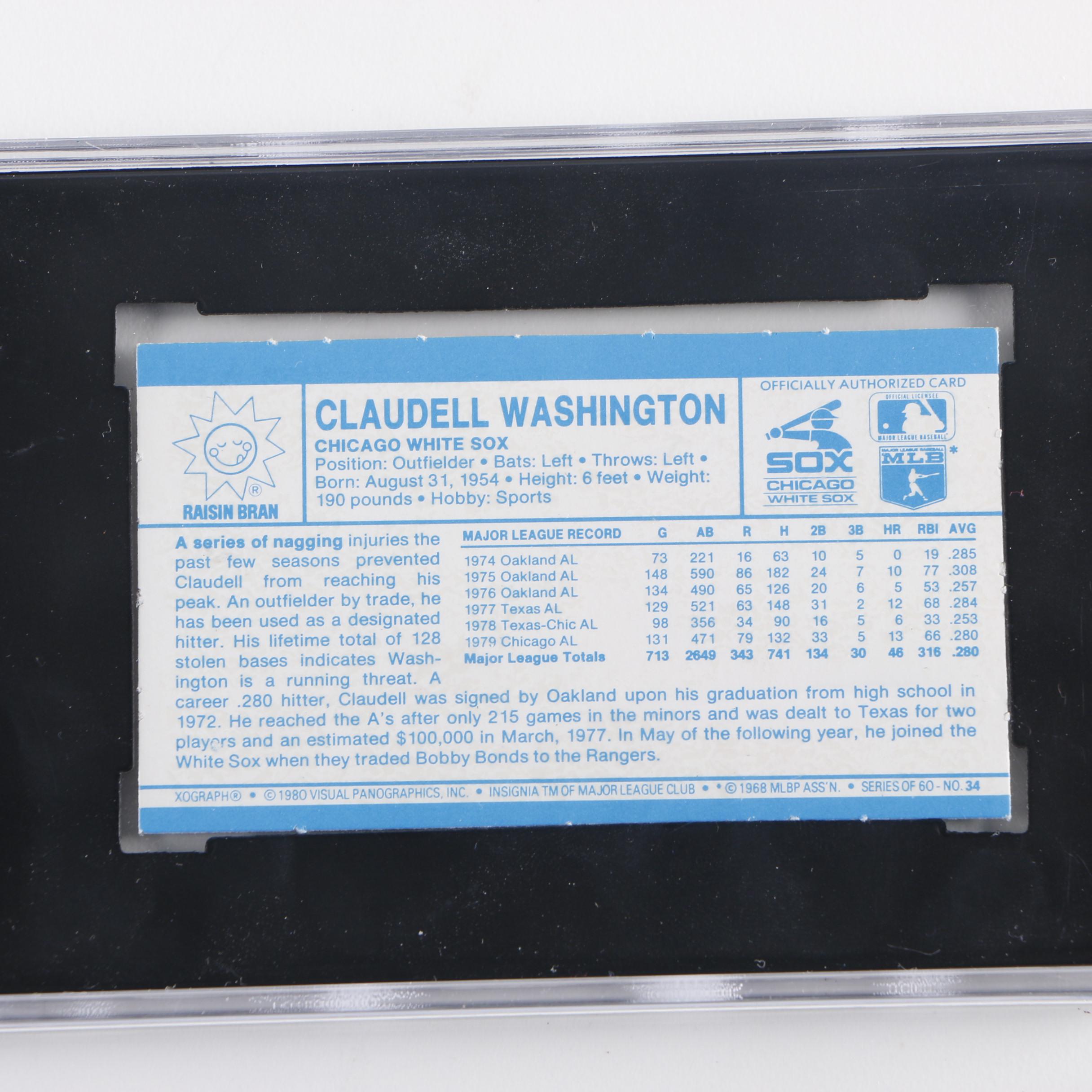 1980 Kellogg's "3D Super Stars" Baseball Cards