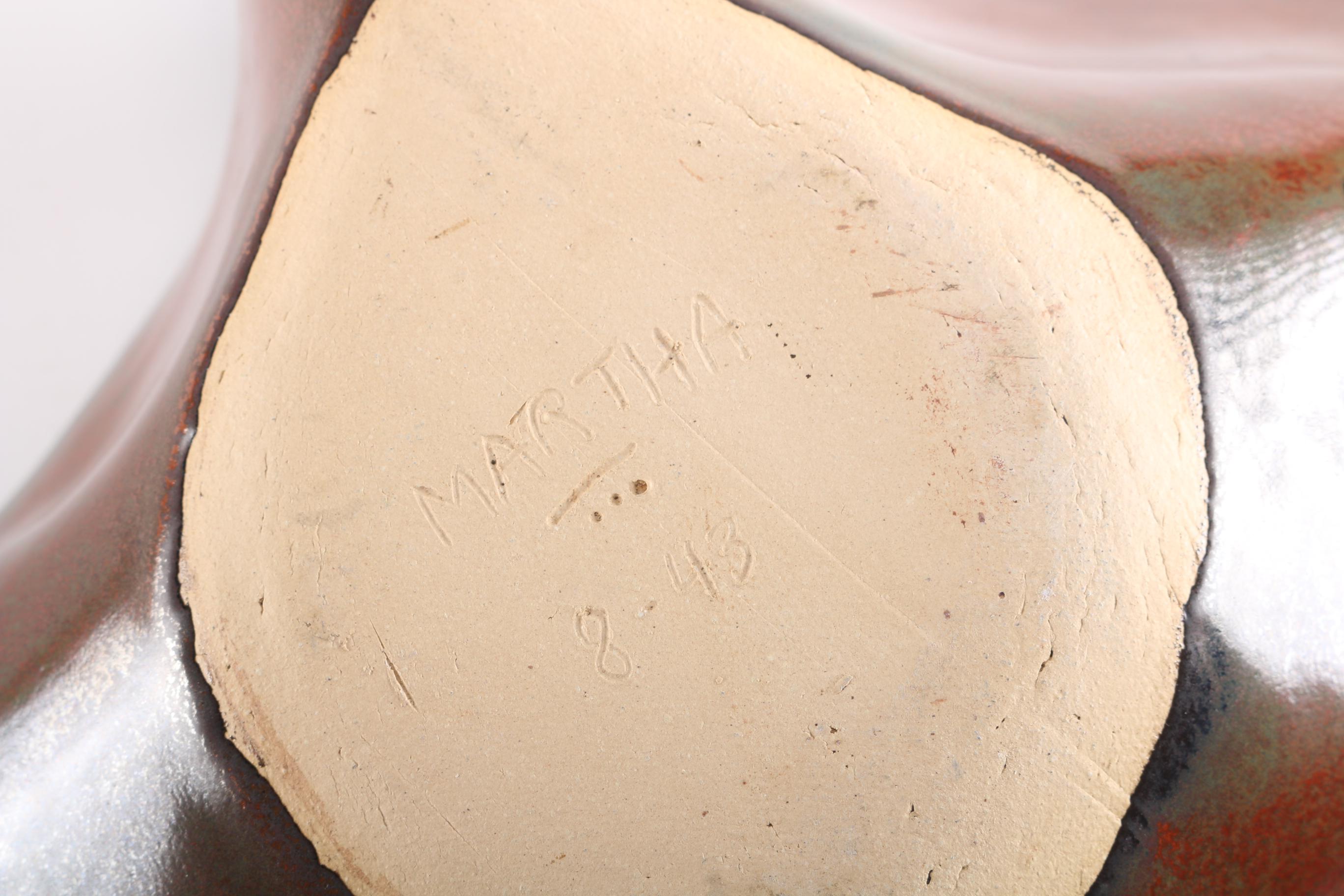 1943 Martha Free-Form Bowl and Other Studio Pottery
