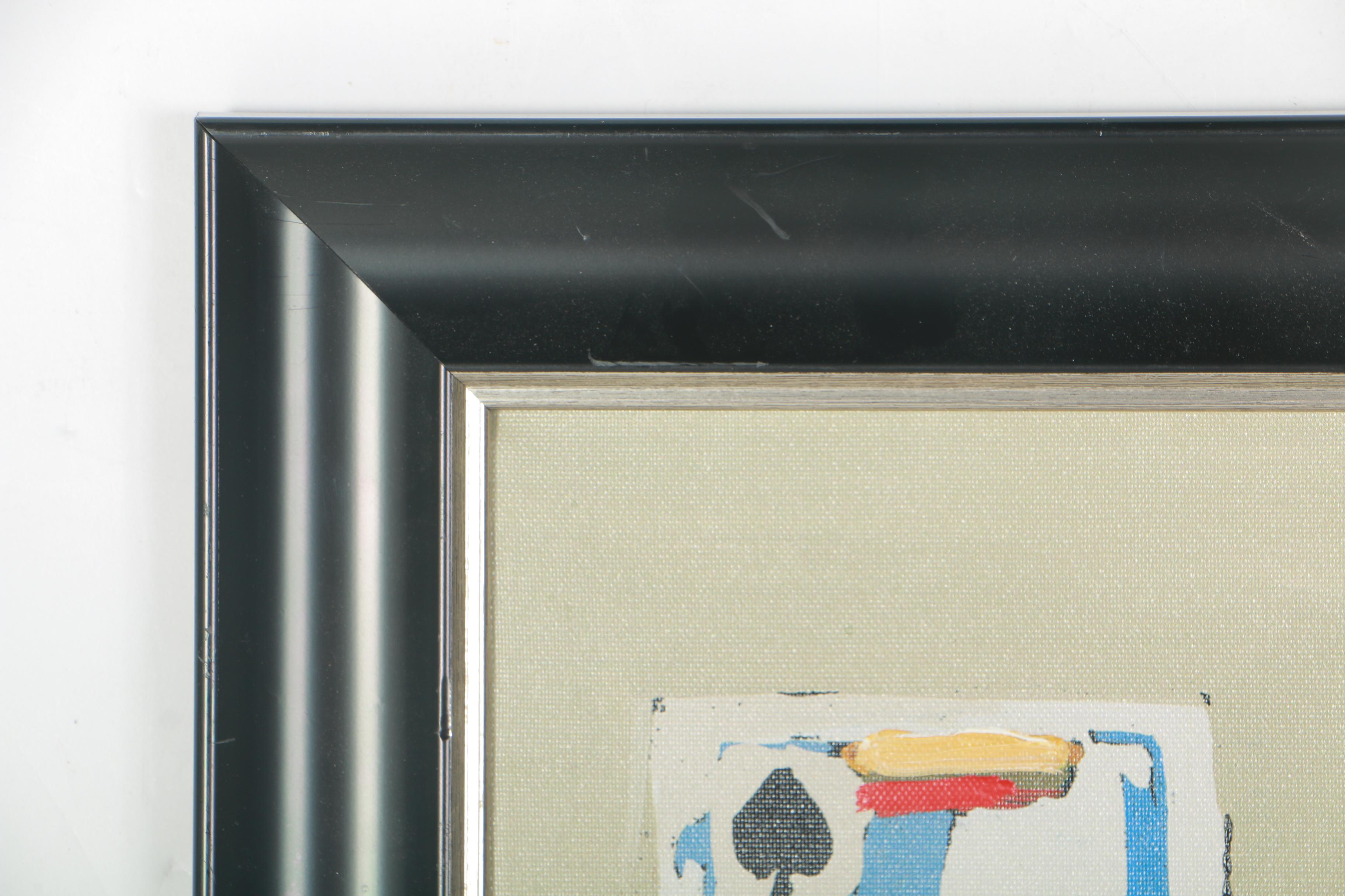 Hescock Hand Embellished Giclée Print of Playing Cards