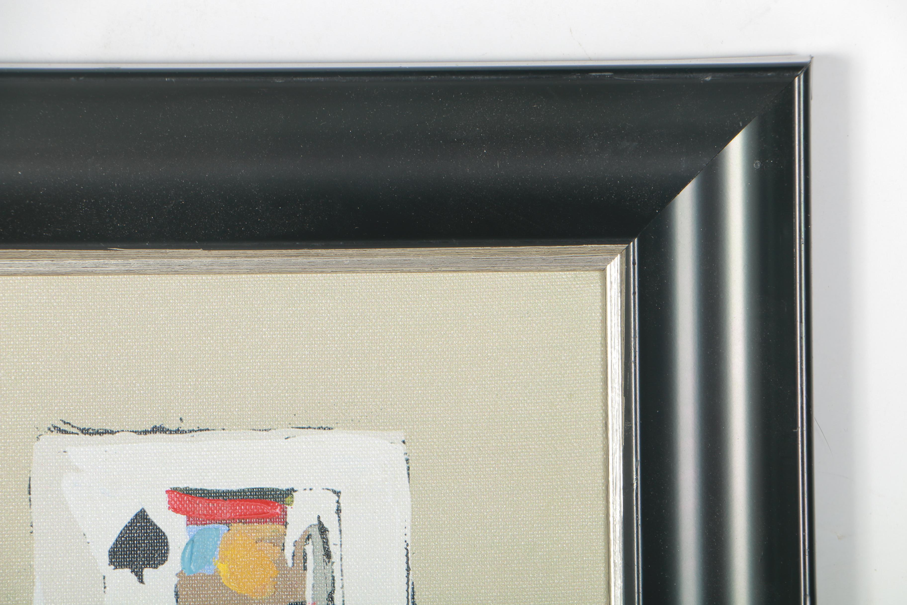 Hescock Hand Embellished Giclée Print of Playing Cards