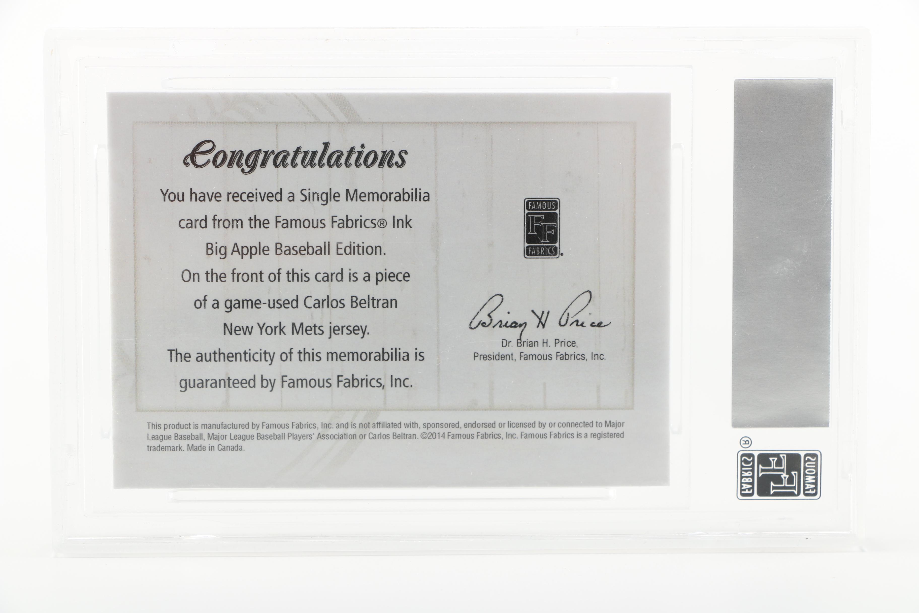 Famous Fabrics "Big Apple" New York Limited Edition Patch Cards