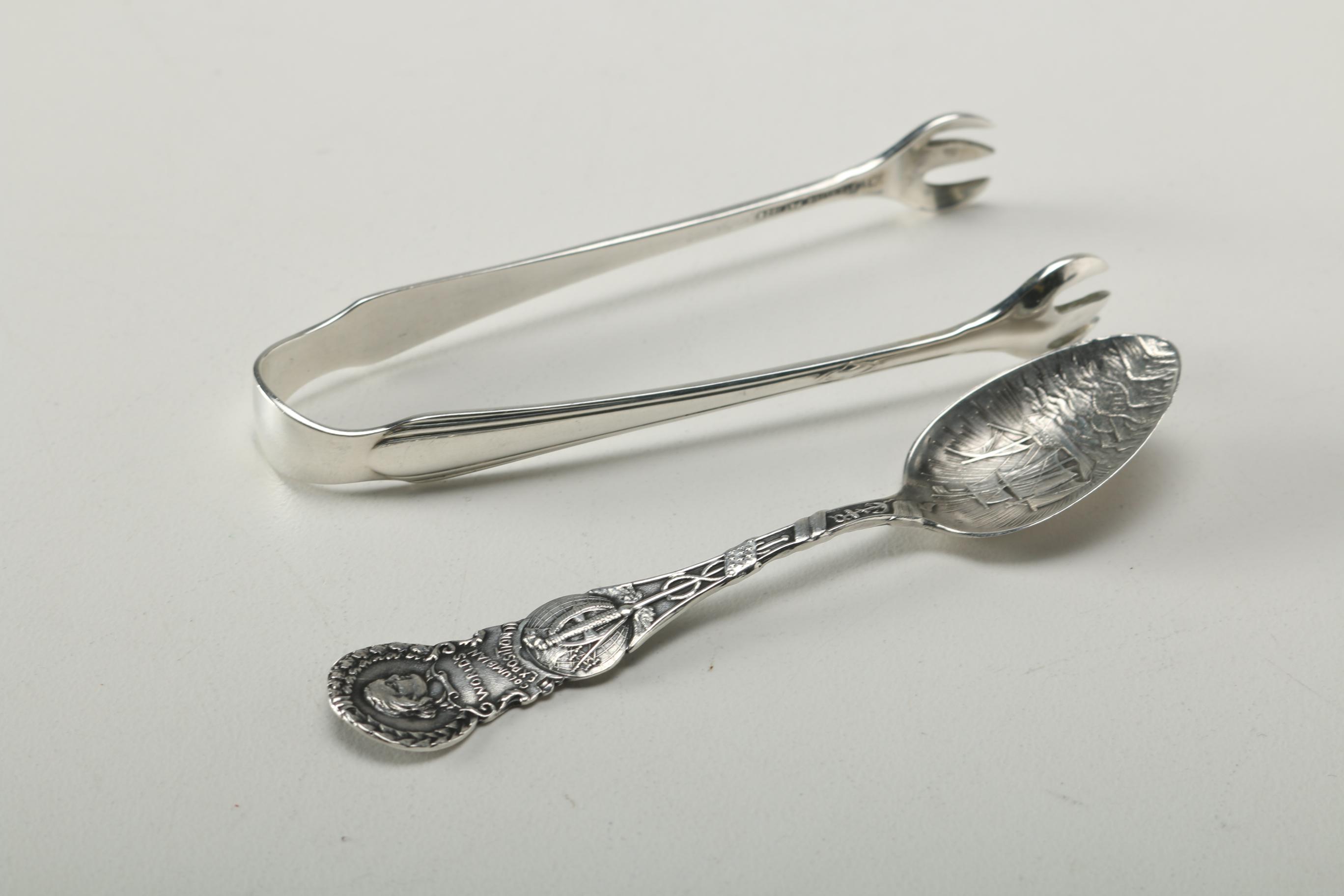 Sterling Silver Flatware Including Souvenir Spoons