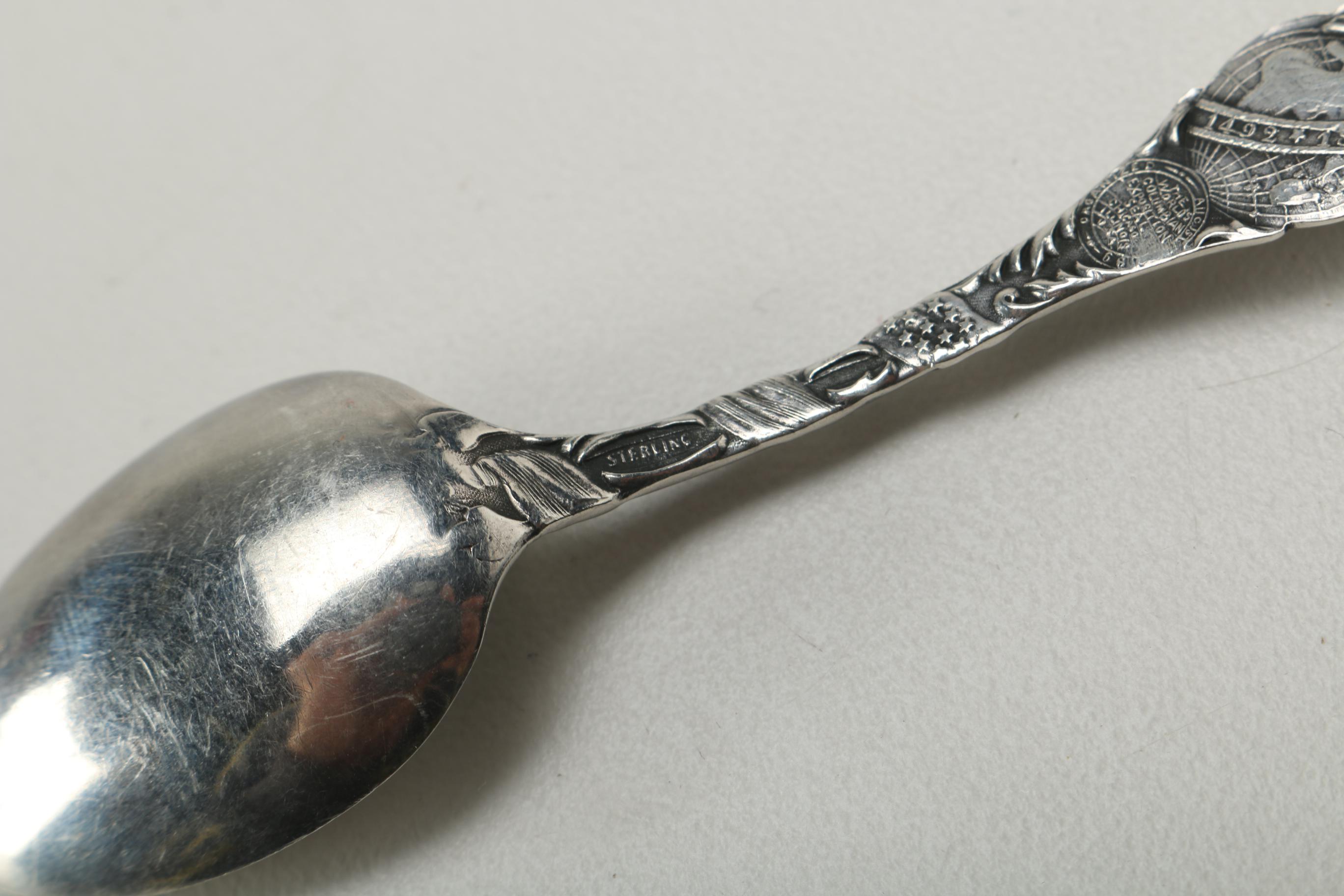 Sterling Silver Flatware Including Souvenir Spoons