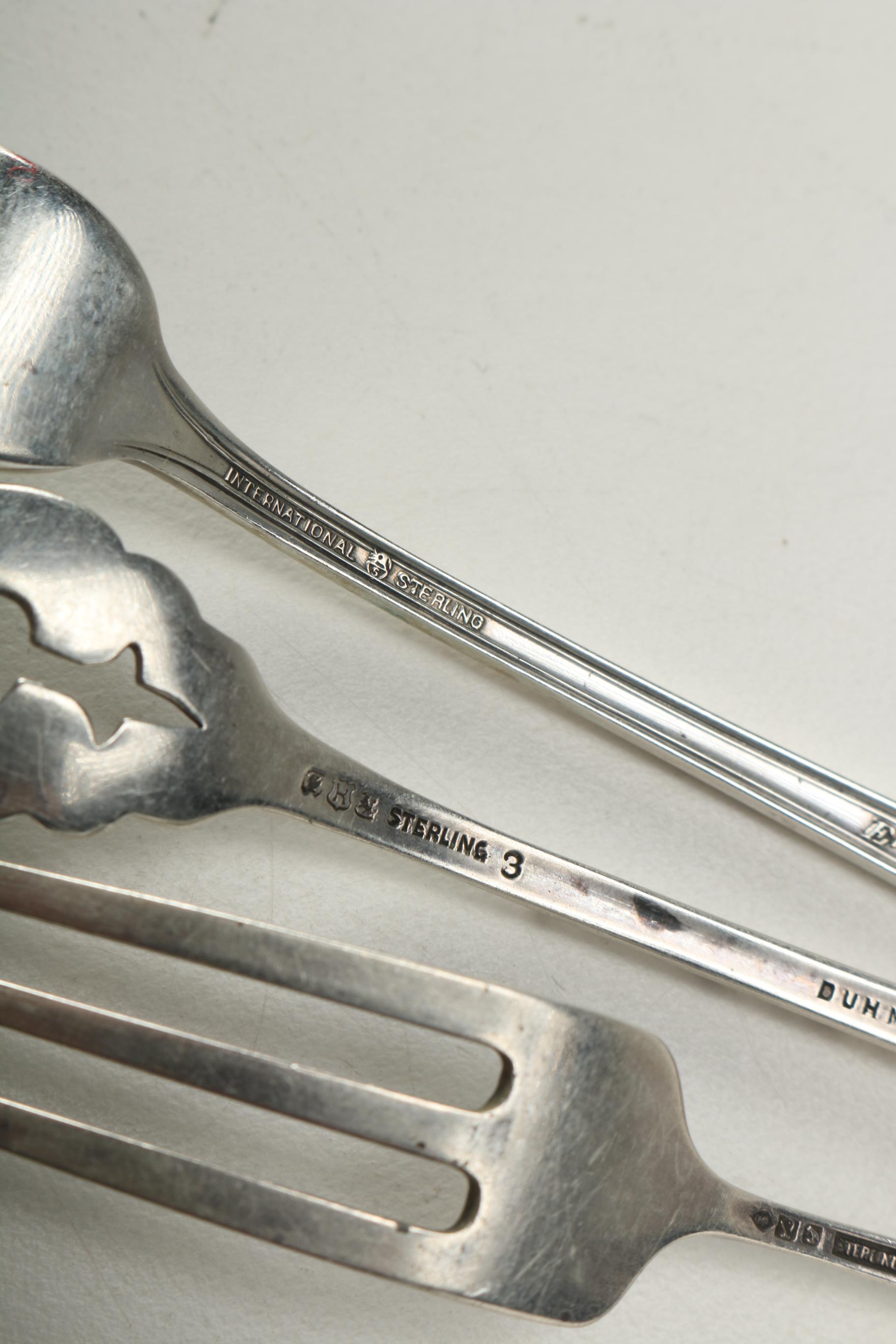 Sterling Silver Flatware Including Souvenir Spoons