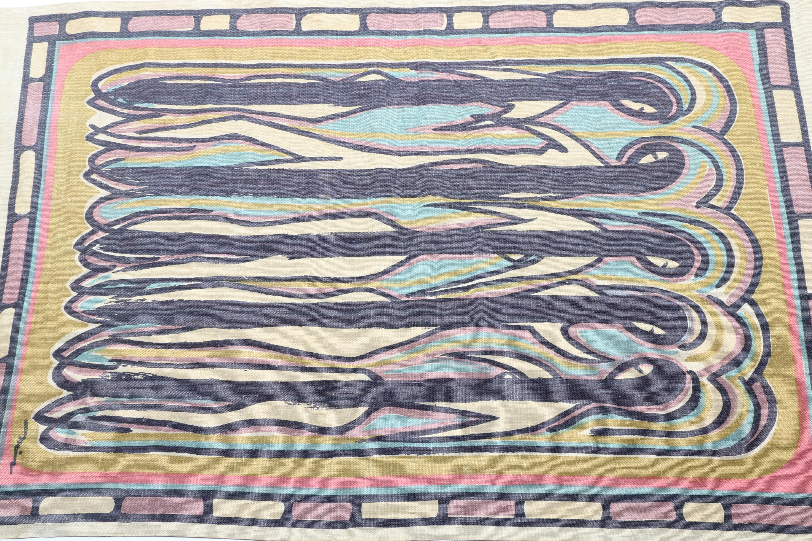 Art Print on Linen Wall Hanging