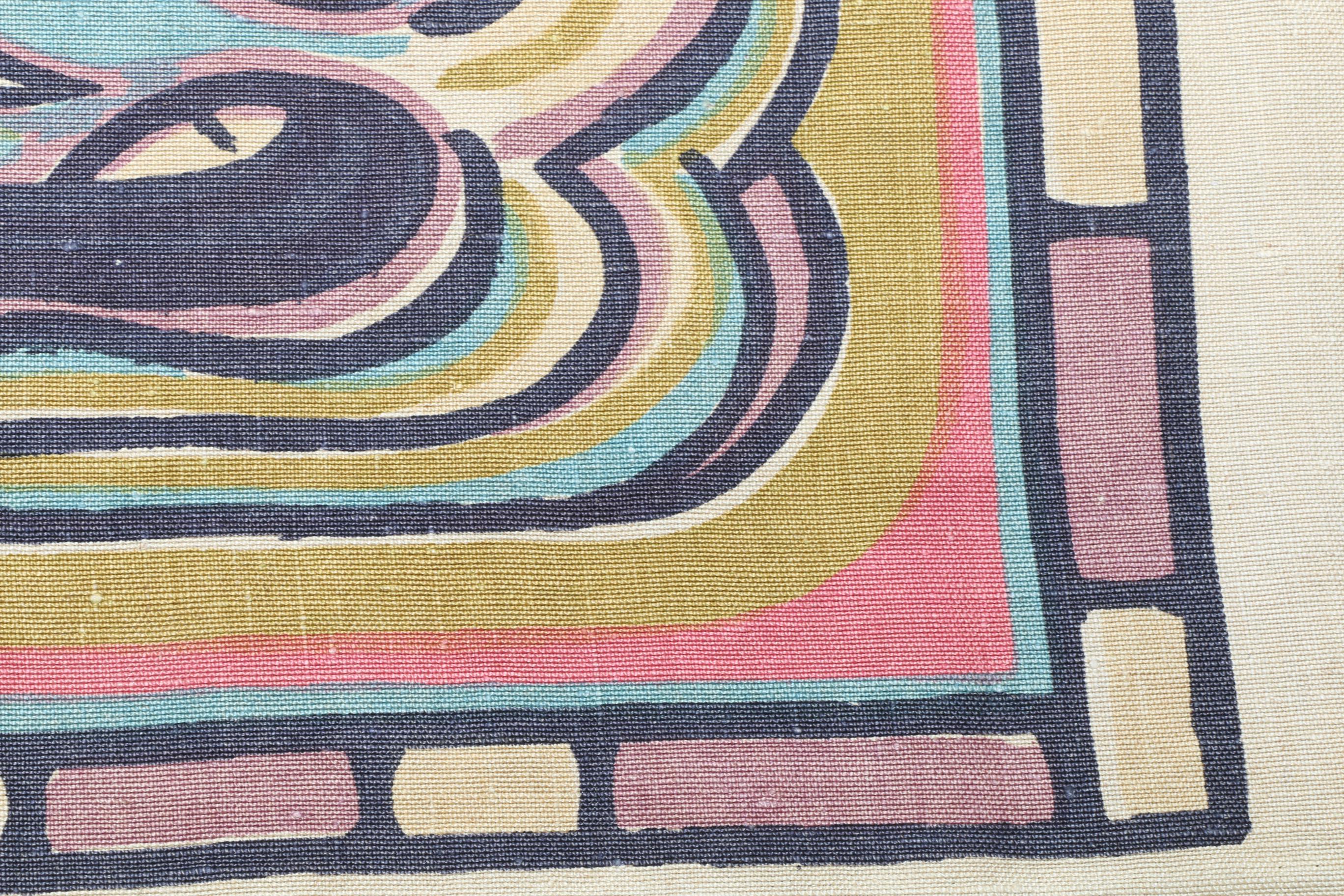 Art Print on Linen Wall Hanging